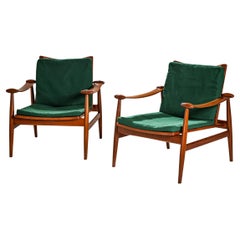 Pair of Armchairs, Model 133 by Finn Juhl for France & Son, Denmark