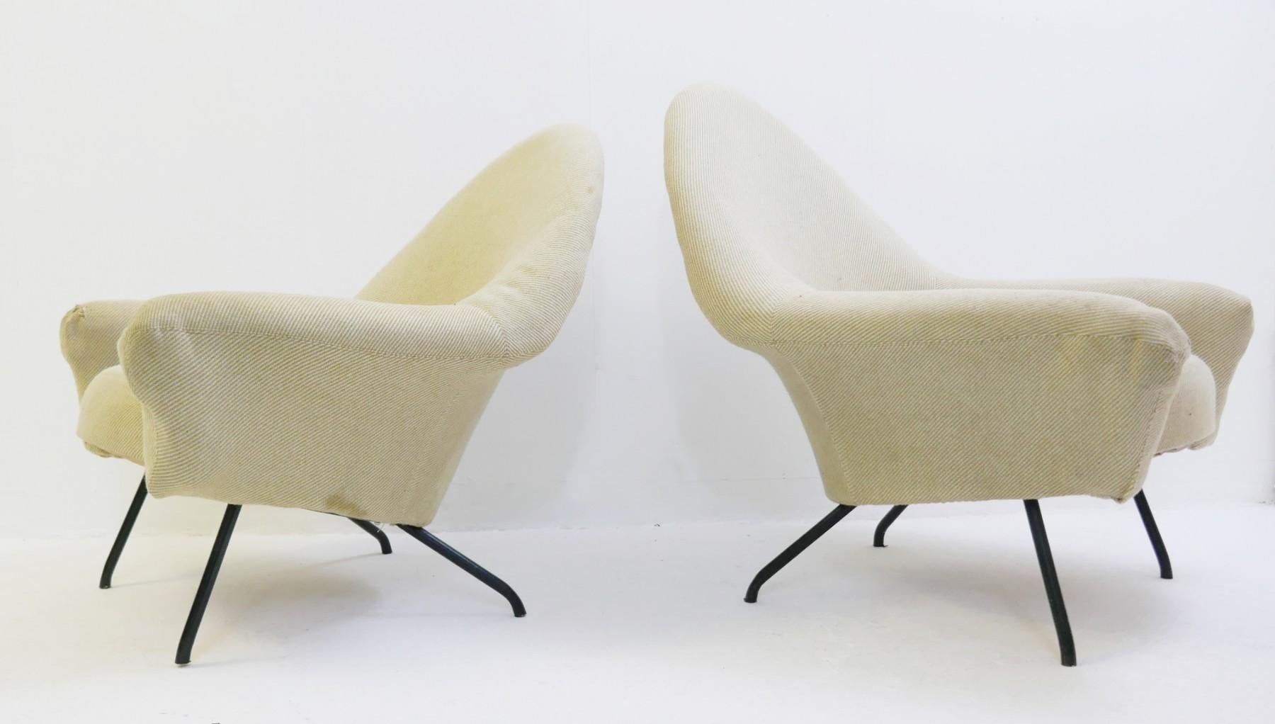 Pair of armchairs model 770 by Joseph-André Motte - 1958.