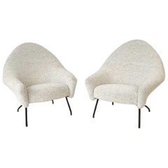 Pair of armchairs model 770 by Joseph André Motte for Steiner - France 1958