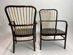 Coppia di poltrone modello A413F di Josef Frank per Thonet-Mundus