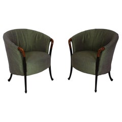 Pair of Armchairs Model Progetti by Umberto Asnago for Giorgetti, Italy, 1980s