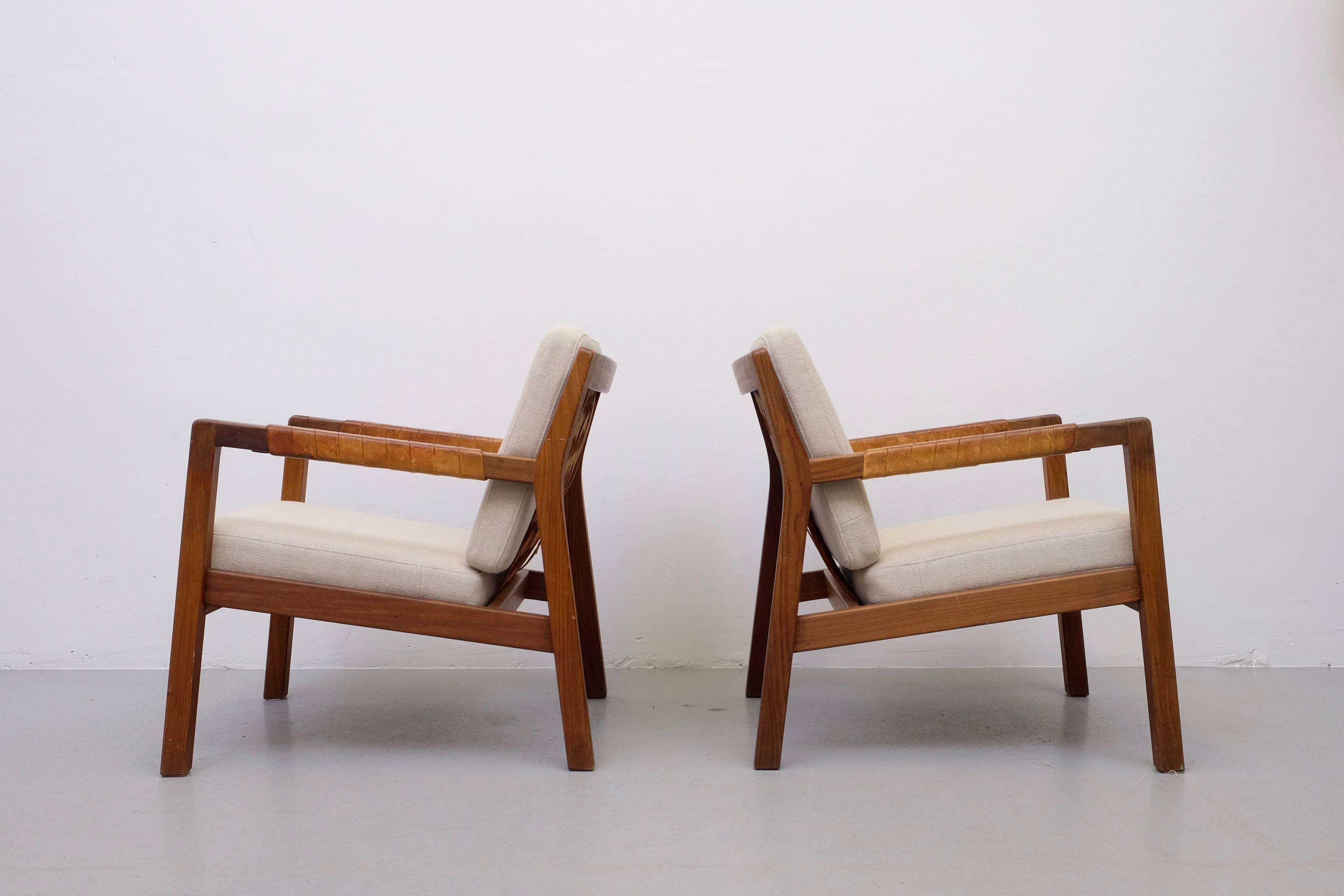 Pair of Armchairs Model Rialto by Carl Gustav Hiort af Ornäs, 1950s In Excellent Condition In Stockholm, SE