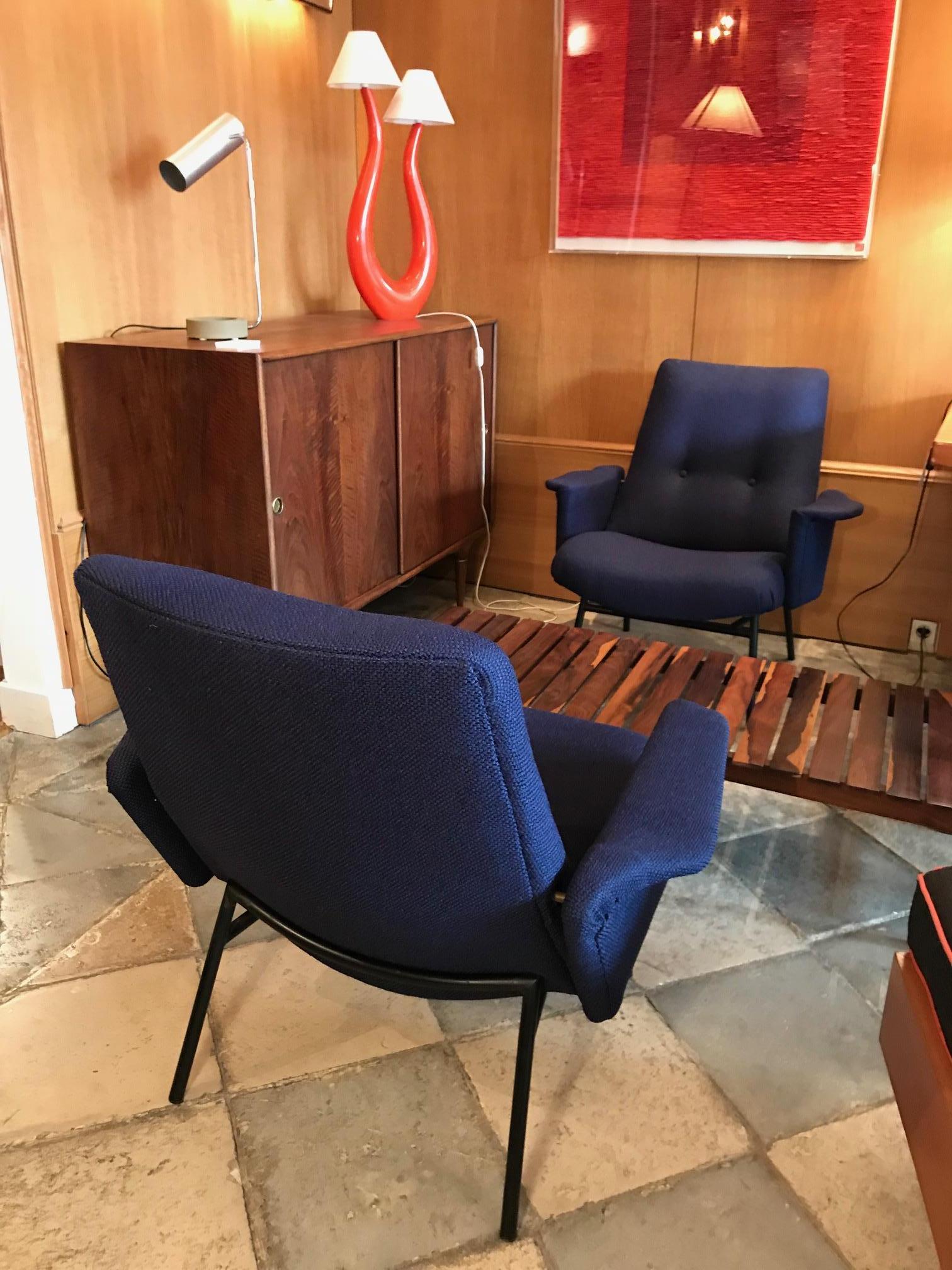 Pair of Armchairs Model SK660 by Pierre Guariche 2