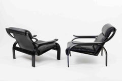 Pareja de Sillones Modelo "Woodline" de Marco Zanuso para Arflex, Italia 1964