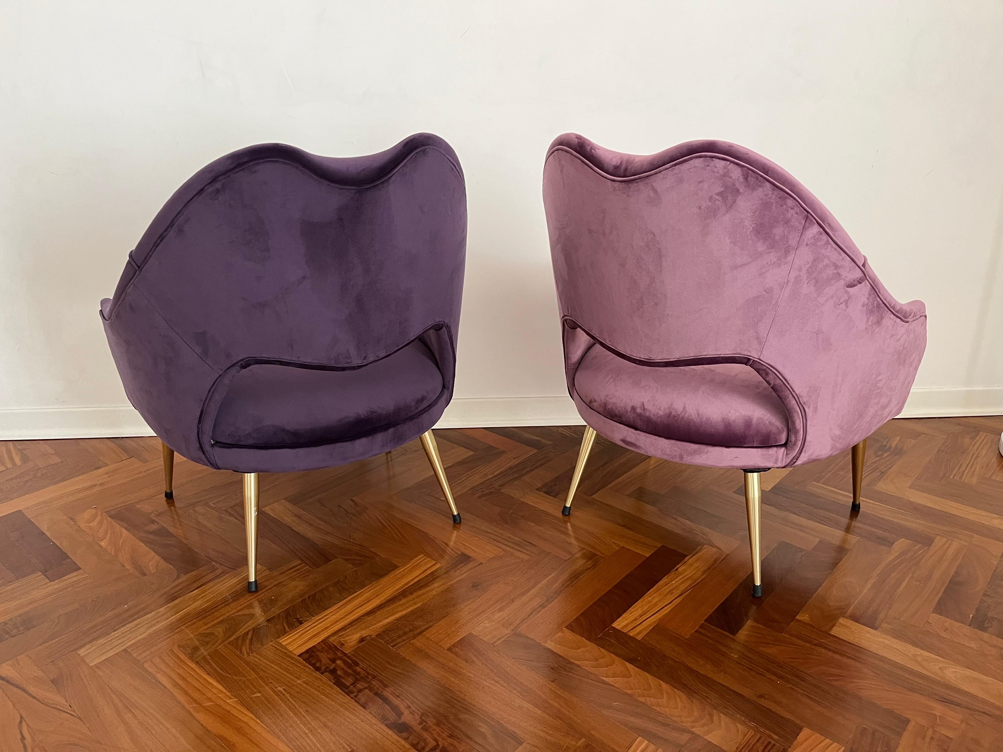 Pair of Armchairs “Mr & Mrs” Top Vintage Design 1960s  4