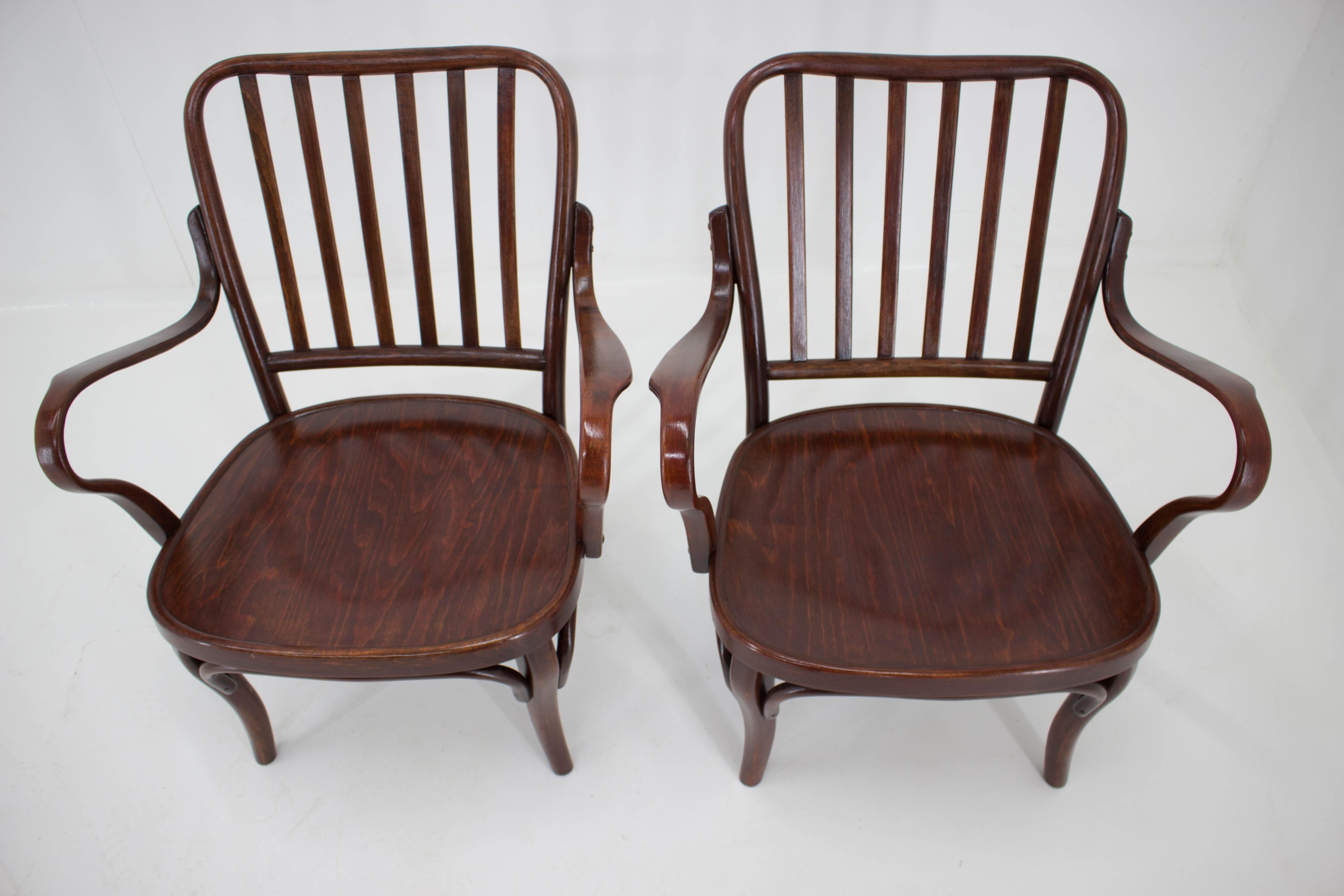 Pair of Armchairs No. 752 by Josef Frank for Thonet, 1930s 2
