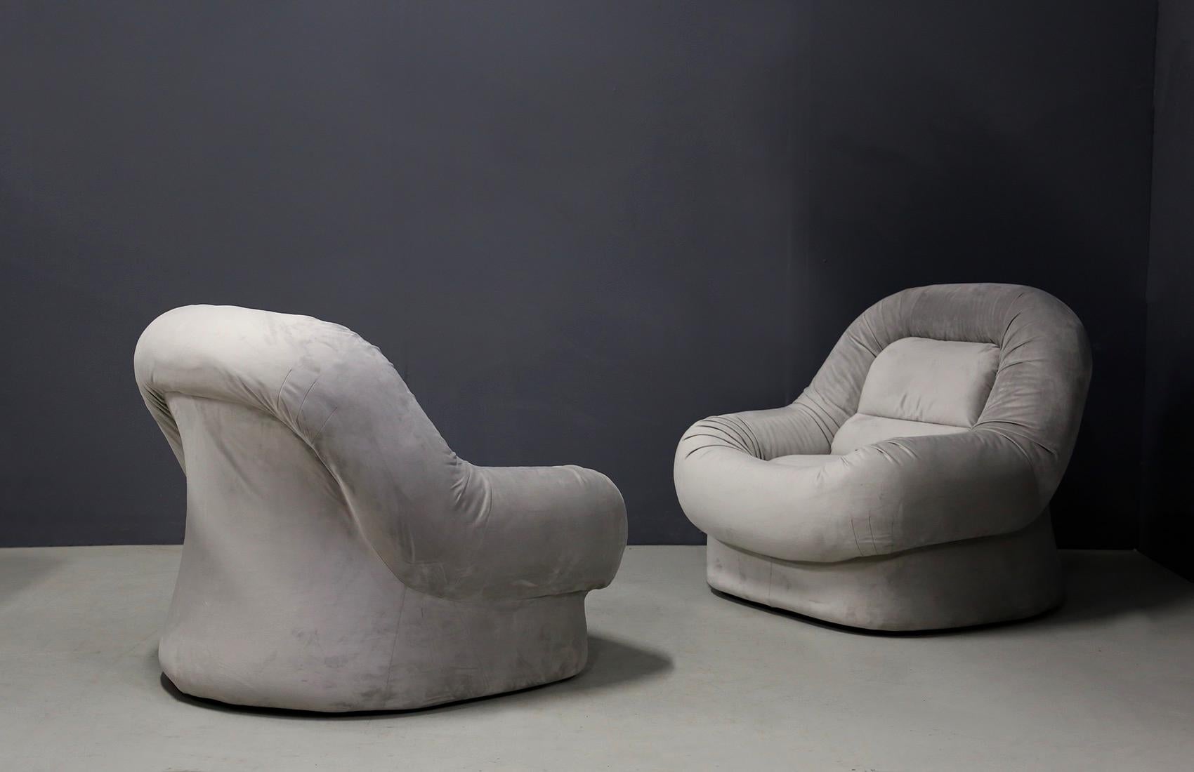 Pair of Armchairs Nuava by Emilio Guarnacci, Felix Padovano for 1P, 1960s 4