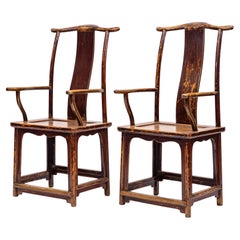 Pair of Armchairs "Official Back", c. 1840