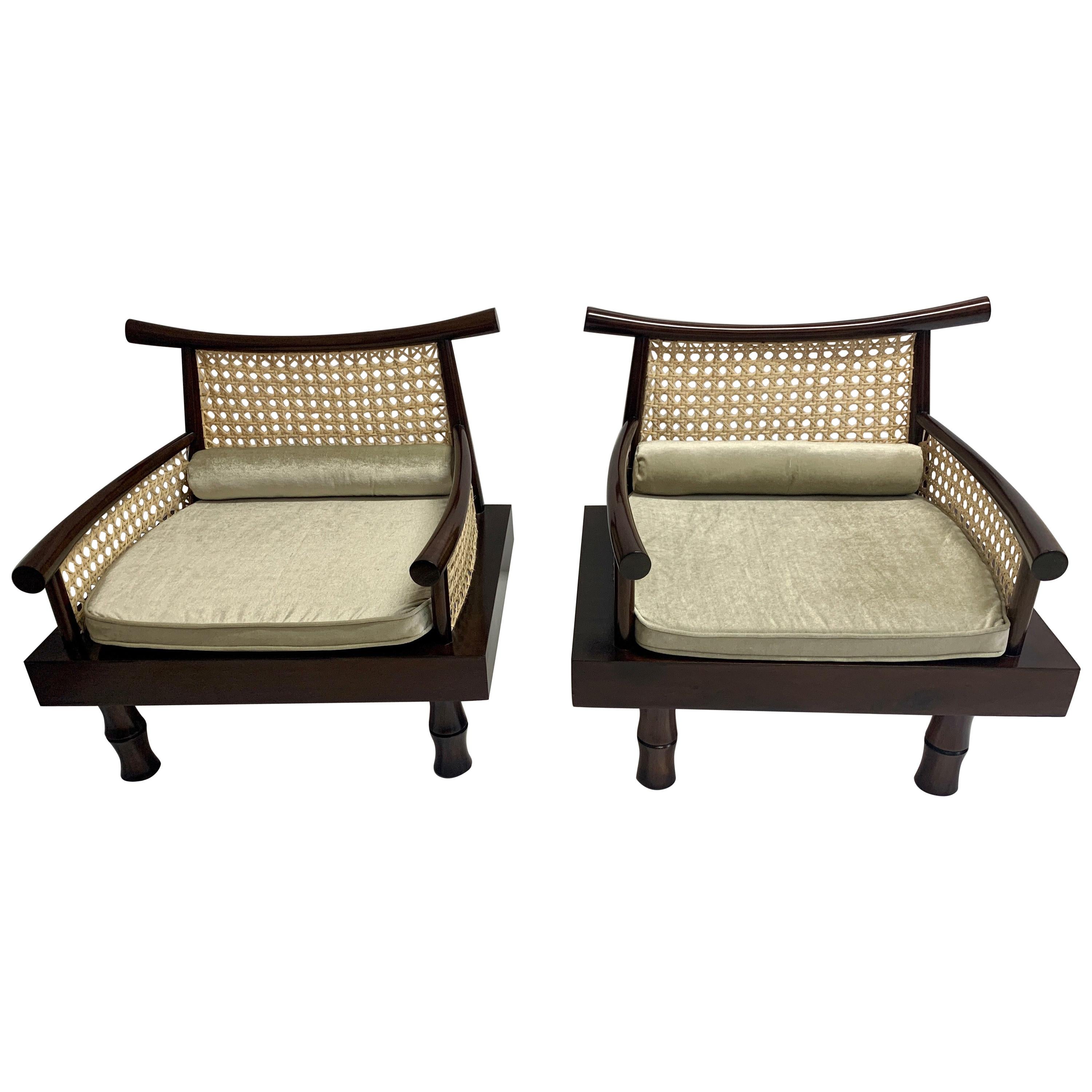 Pair of Armchairs "Oriental Collection" by Frank Kyle
