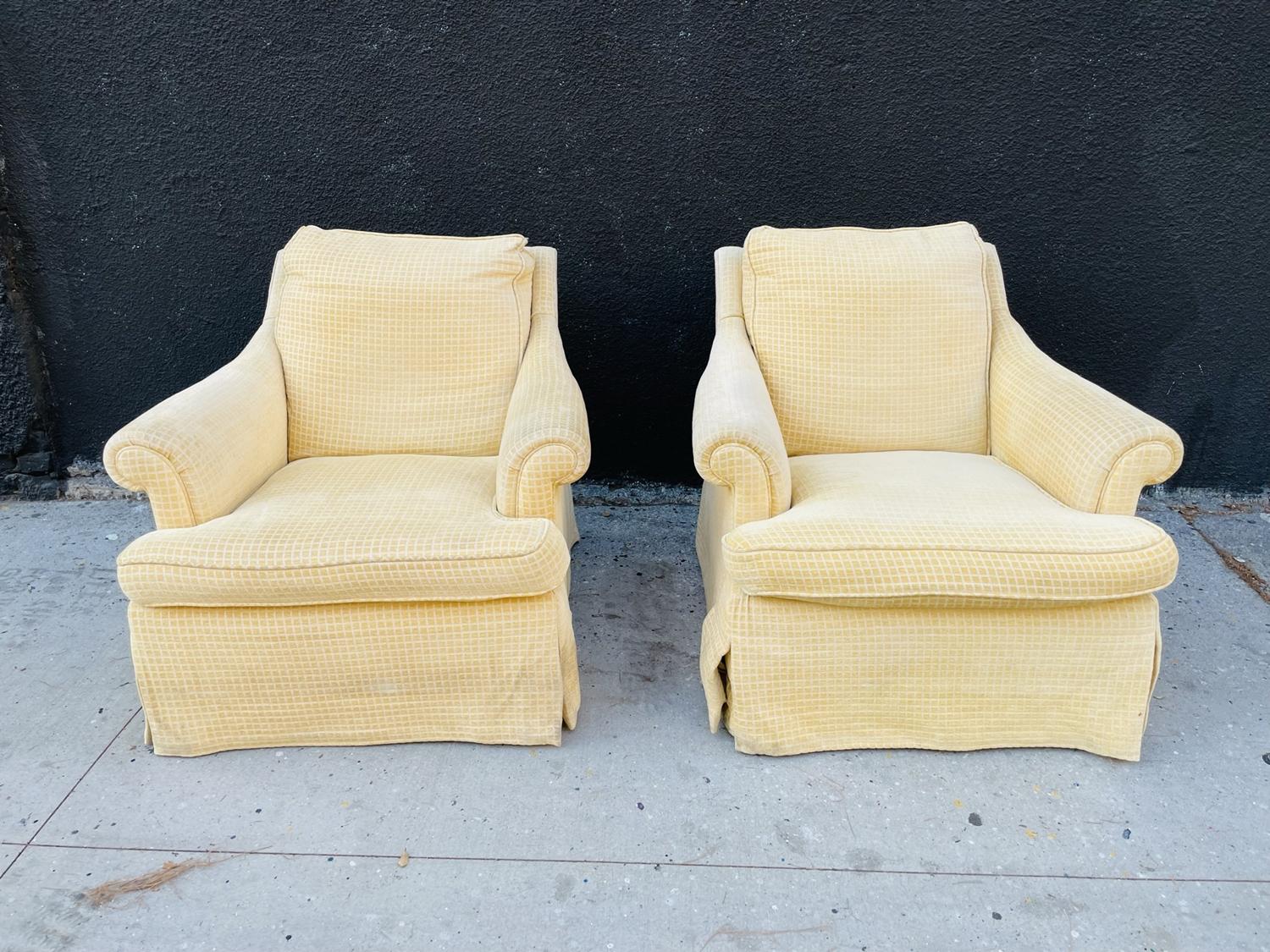 Modern Pair of Armchairs & Ottoman by A. Rudin of Los Angeles