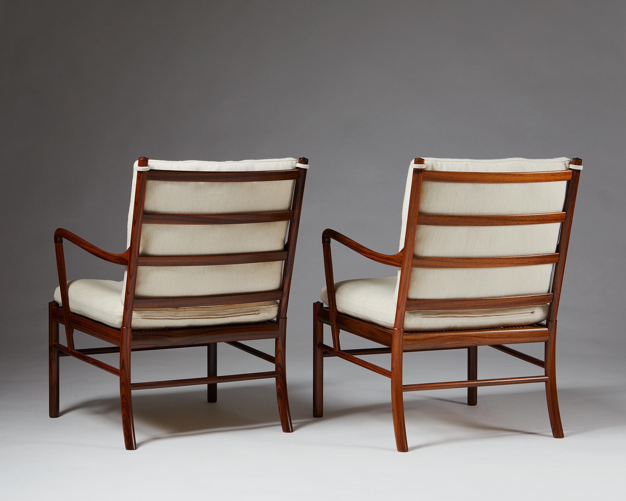 Pair of Armchairs, PJ 149, “Colonial”, Designed by Ole Wanscher for P. Jeppesen In Good Condition In Stockholm, SE