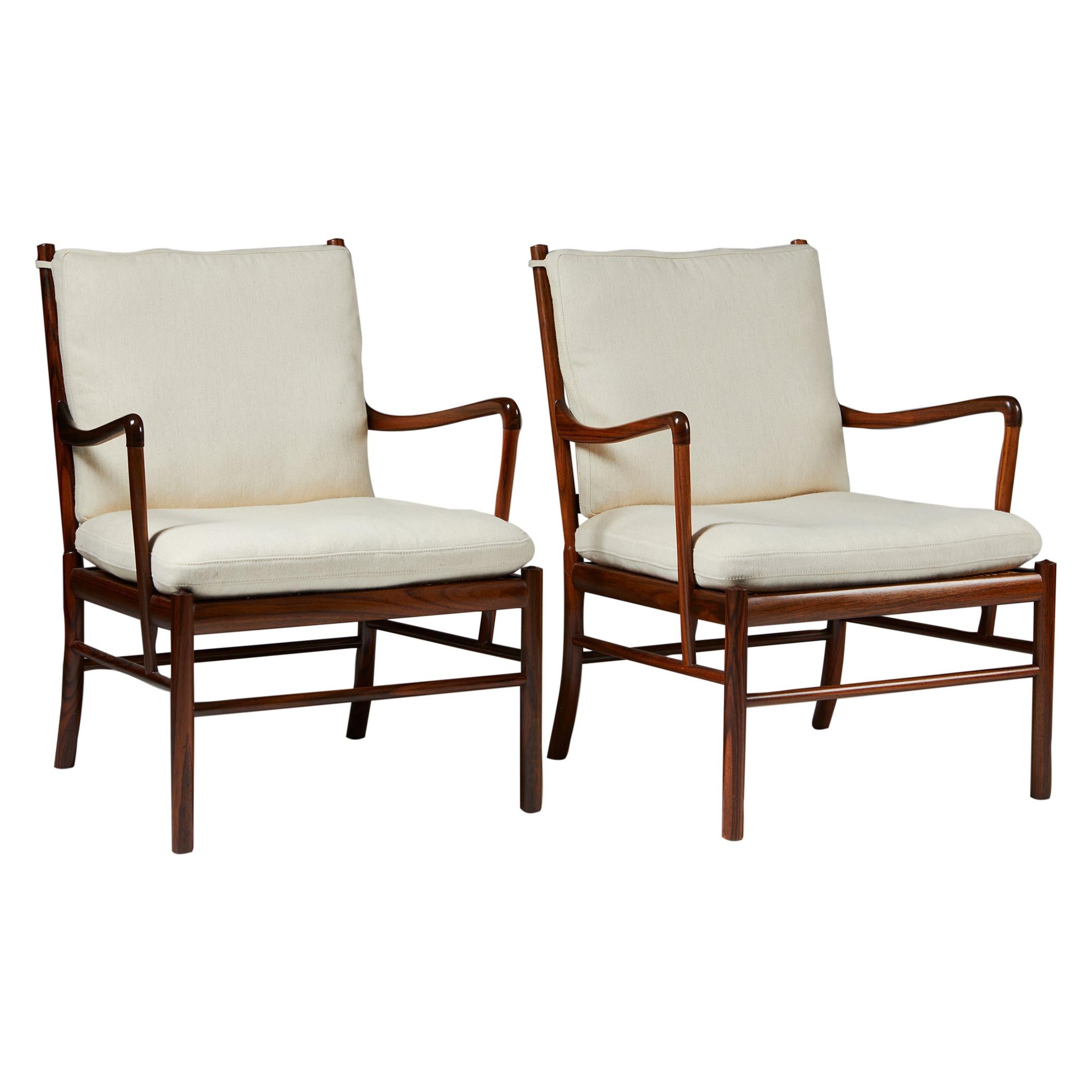 Pair of Armchairs, PJ 149, “Colonial”, Designed by Ole Wanscher for P. Jeppesen
