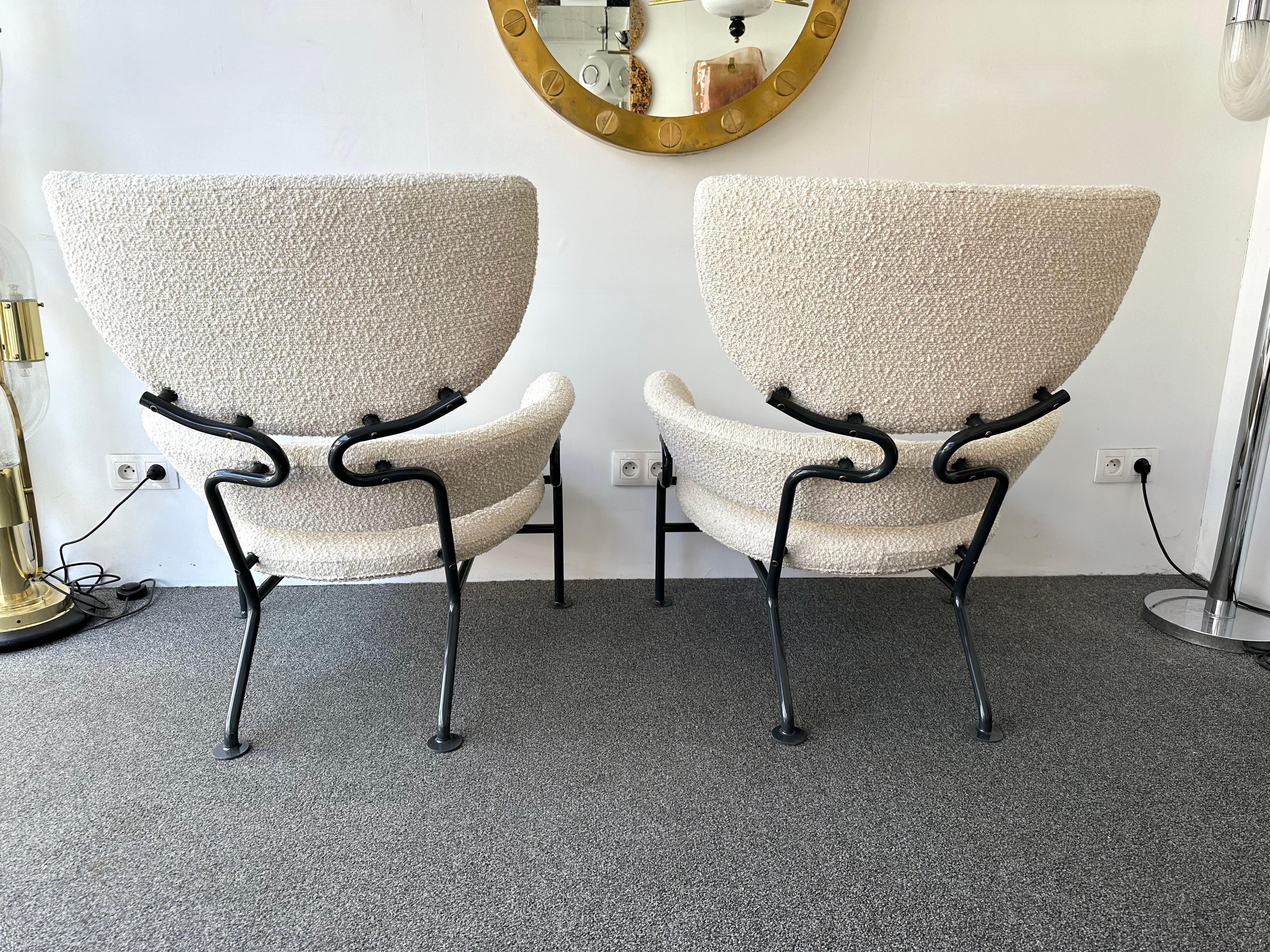 Mid-20th Century Pair of Armchairs PL19 by Franco Albini for Poggi, Italy, 1960s