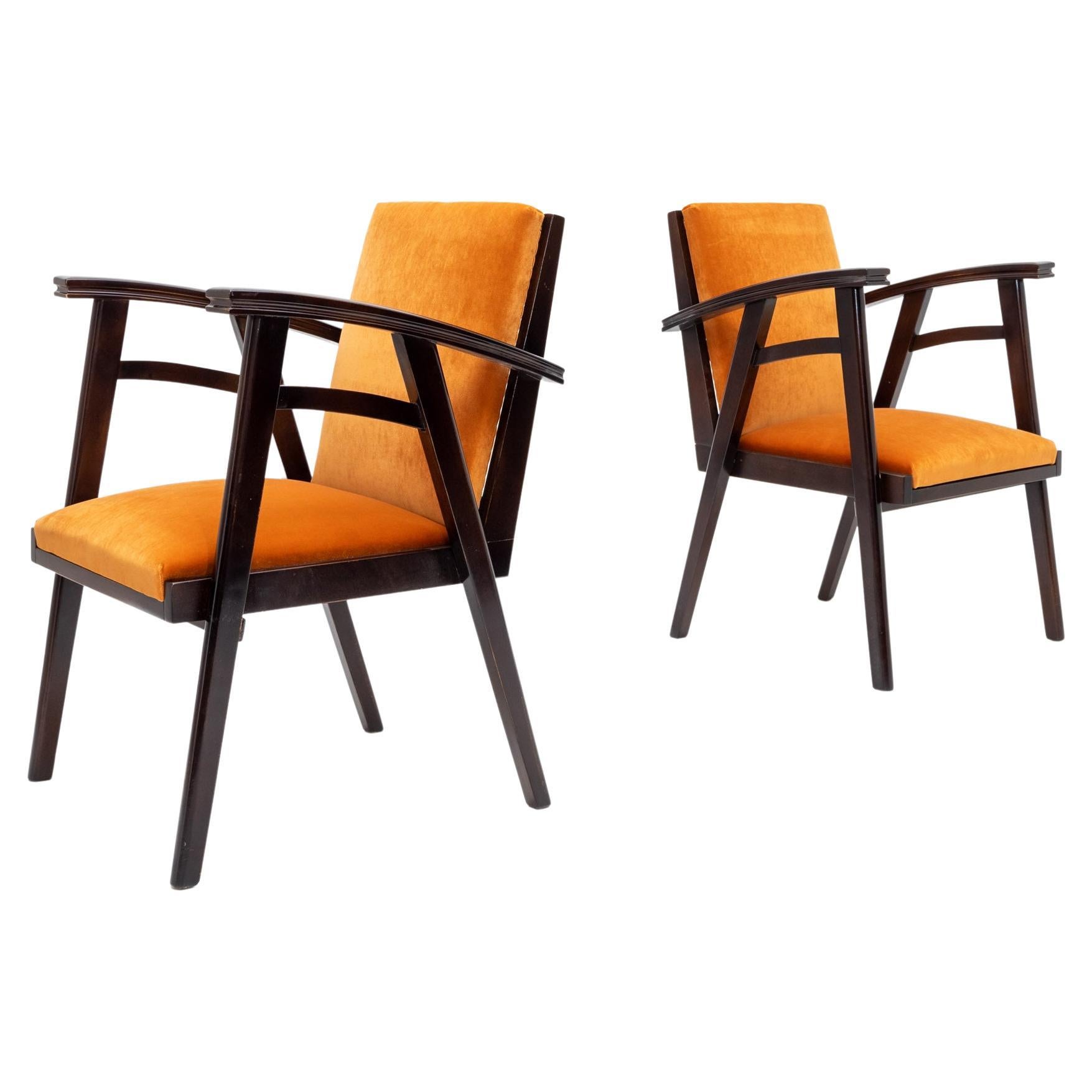 Pair of Armchairs, Probably Italy 1960s