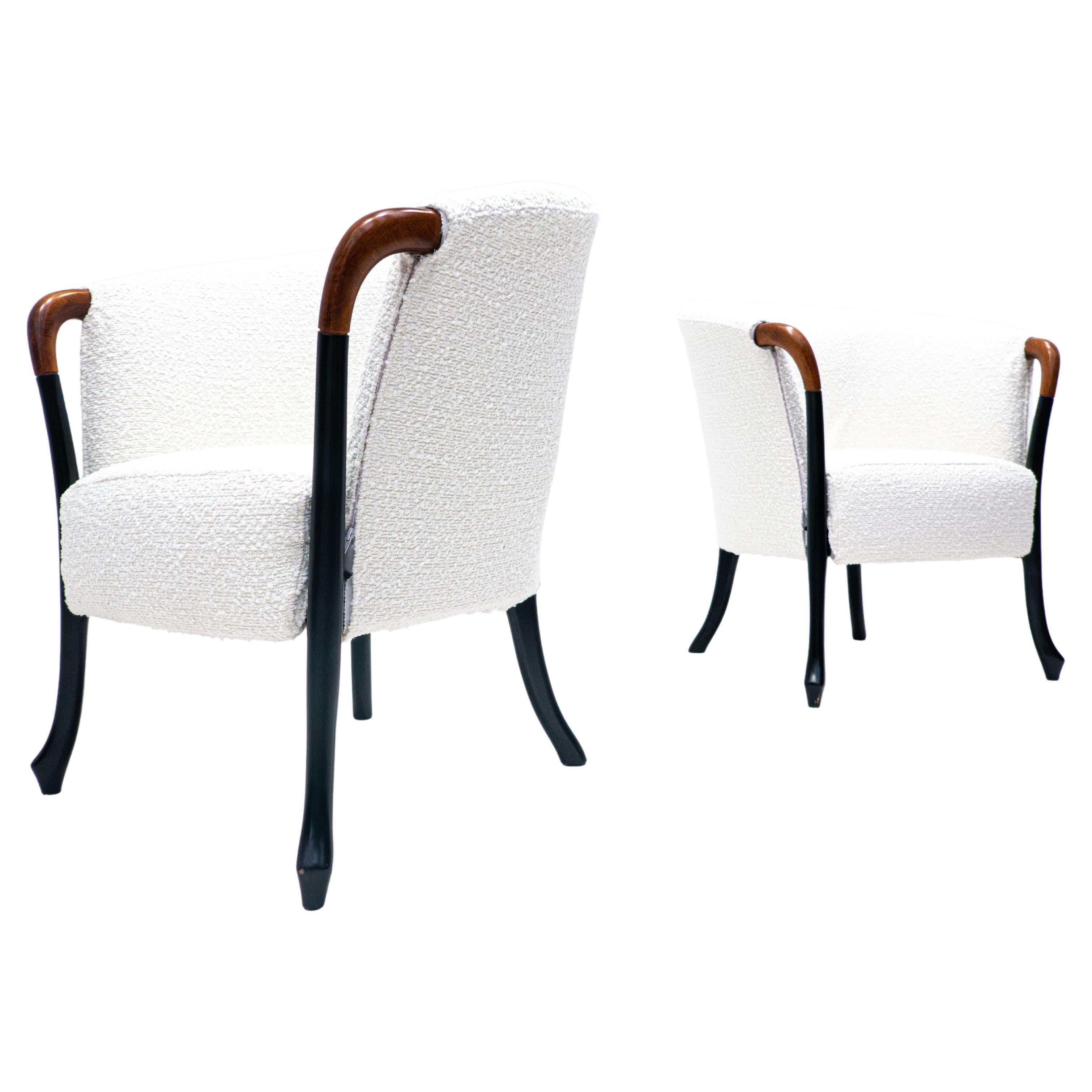 Pair of Armchairs " Progetti 63340 " by Umberto Asnago for Giorgetti, Italy 