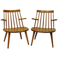 Pair of Armchairs Sibbo from 1955 in Oak by Yngve Ekström, Sweden