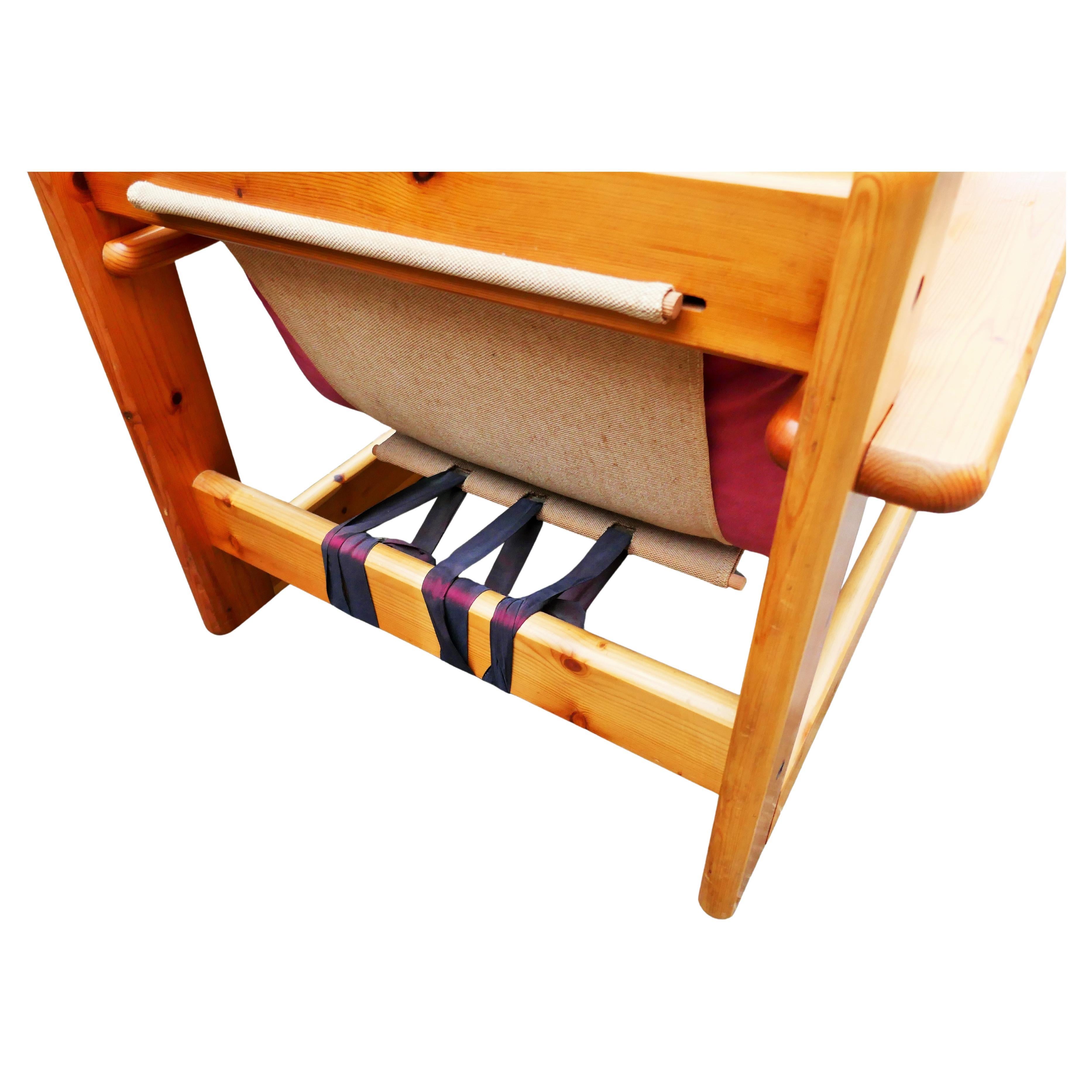 Paire de fauteuils, canapé et table en pin en vente 5