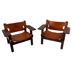 Pair of Armchairs "Spanish Chairs" by Borge Mogensen