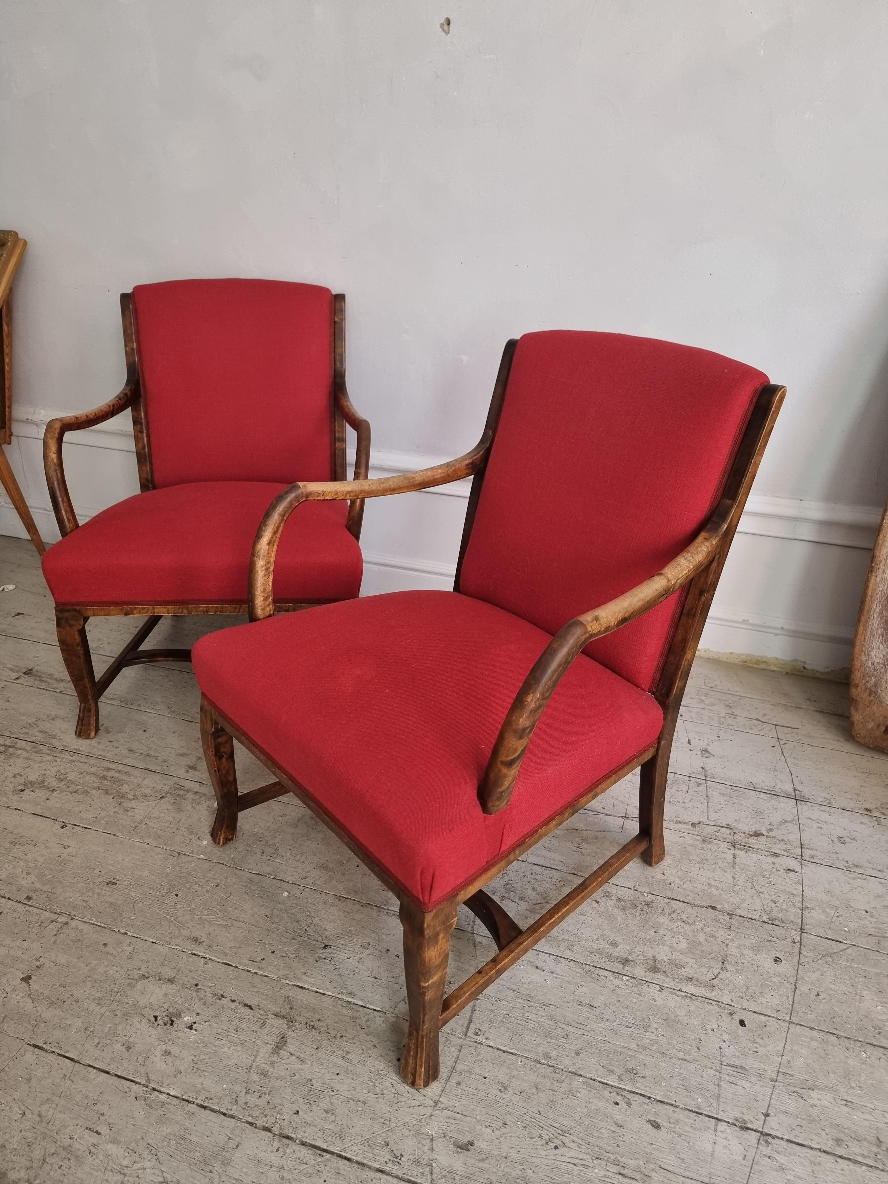 Pair of armchairs, Swedish Grace 1930s For Sale 4