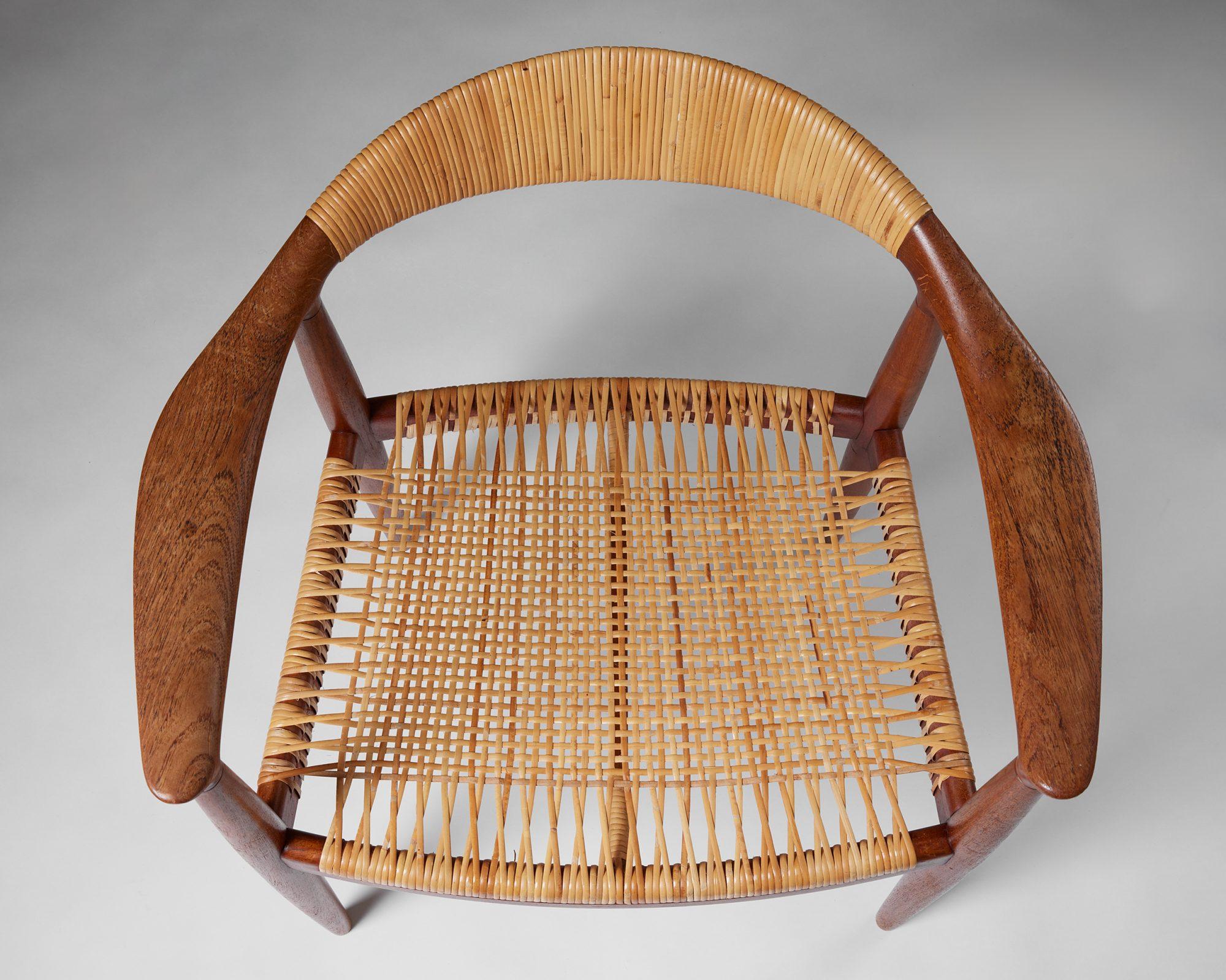 Paar Sessel 'The Chair' Modell JH 501 entworfen von Hans J. Wegner 1949 im Angebot 3