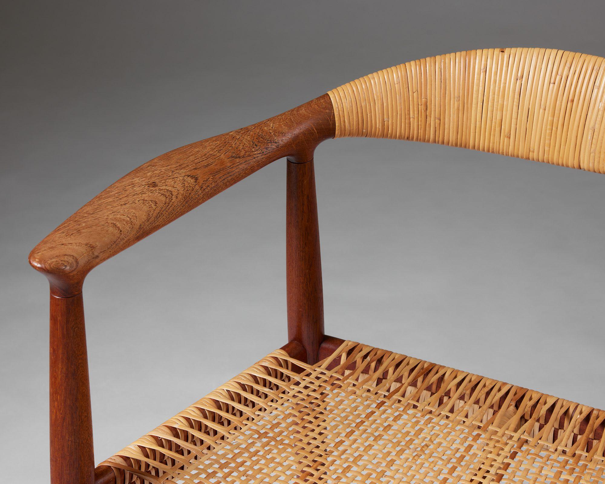 Paire de fauteuils 'The Chair' modèle JH 501 designé par Hans J. Wegner 1949 en vente 5