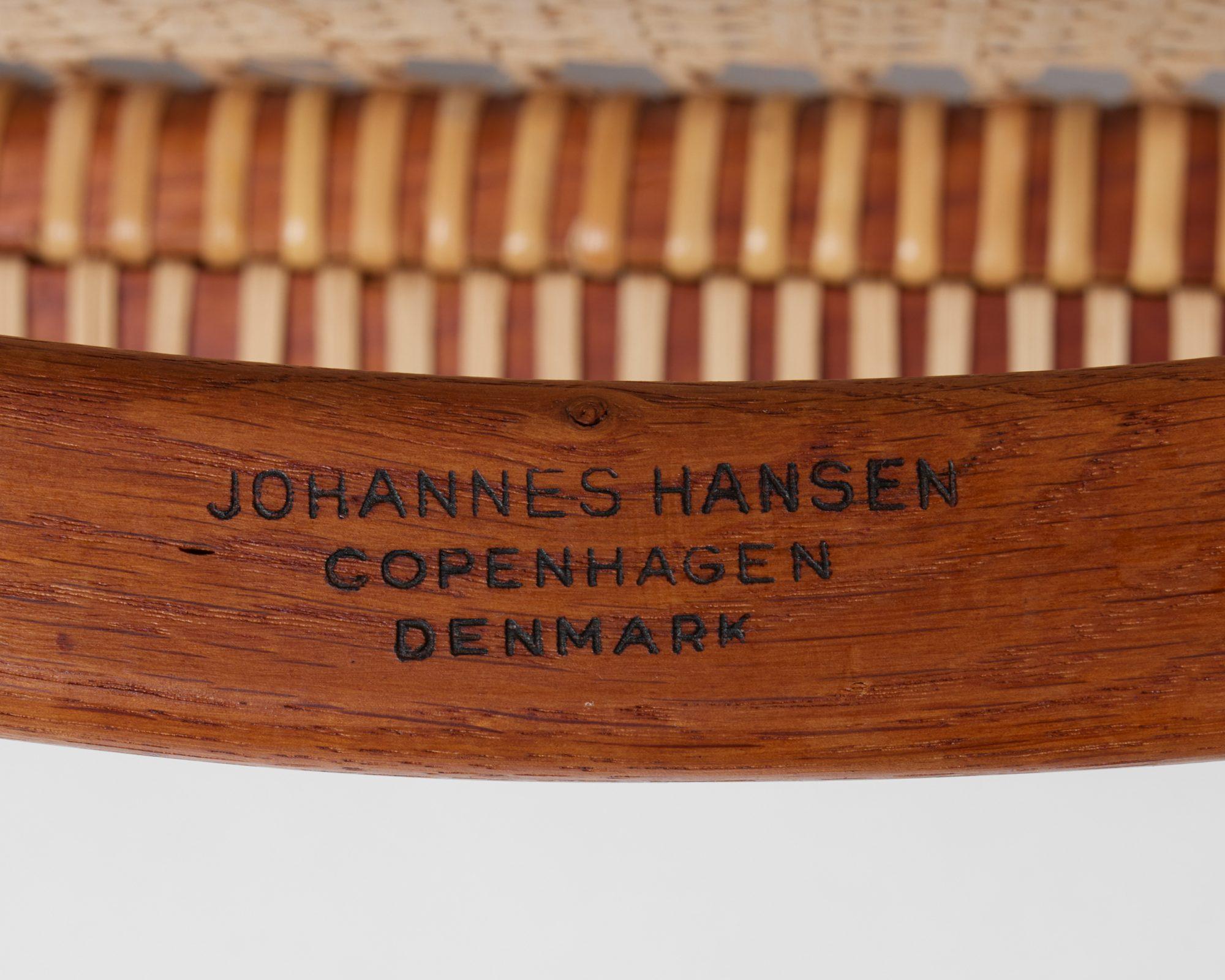 Paire de fauteuils 'The Chair' modèle JH 501 designé par Hans J. Wegner 1949 en vente 9