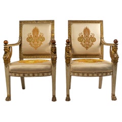 Pair of Armchairs, the First Empire Period, circa 1802