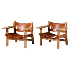 Pair of armchairs ‘The Spanish Chair’ model 2226 designed by Börge Mogensen Oak