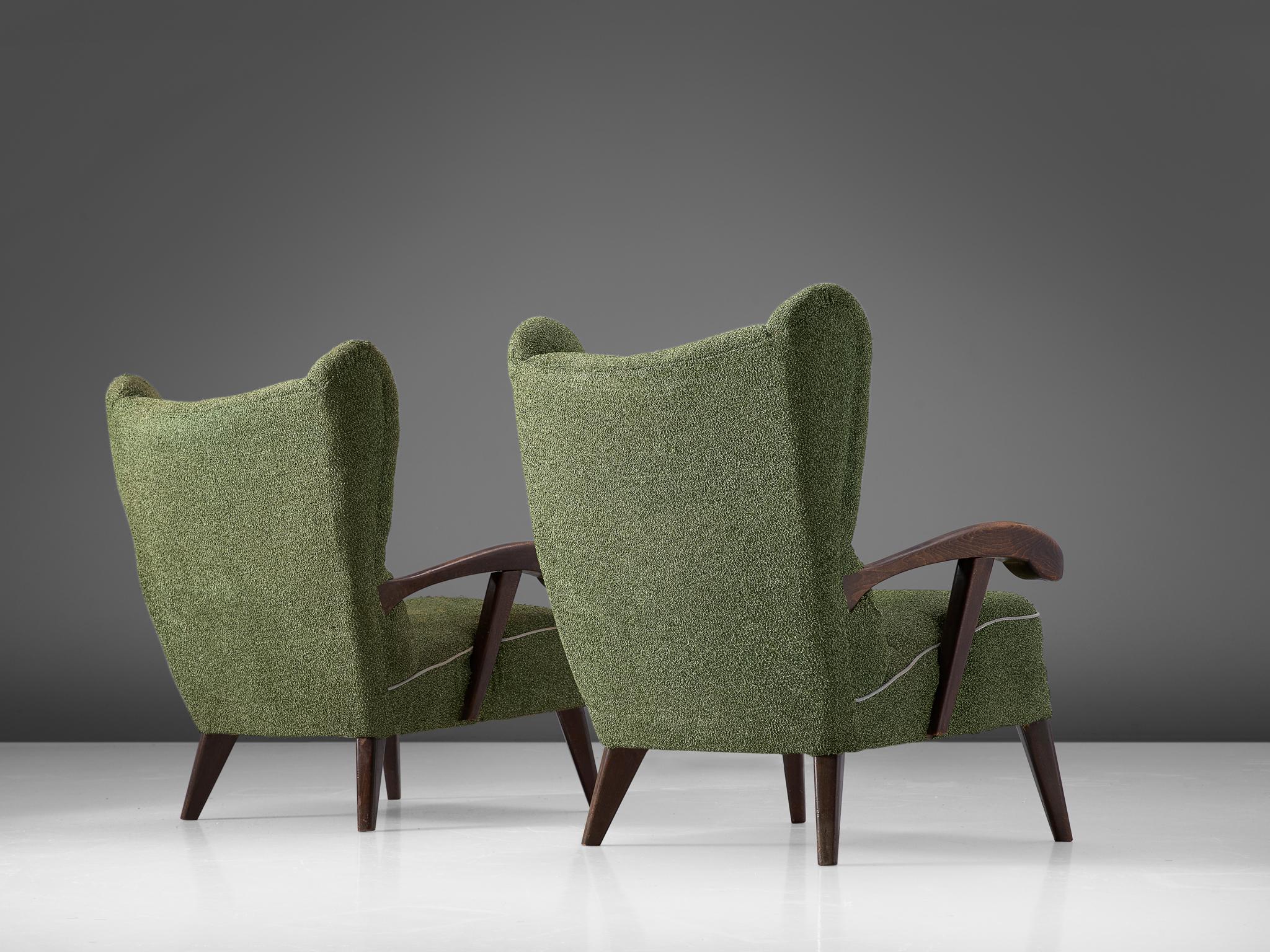 Czech Pair of Armchairs to Be Reupholstered, 1950s