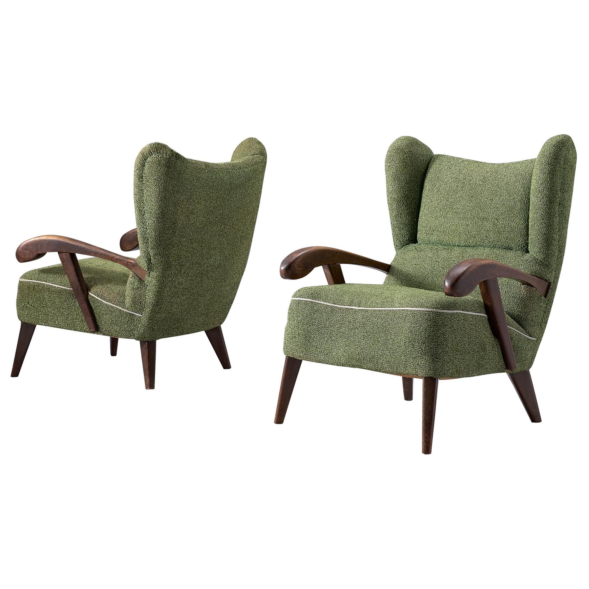 Pair of Armchairs to be Reupholstered, 1950s