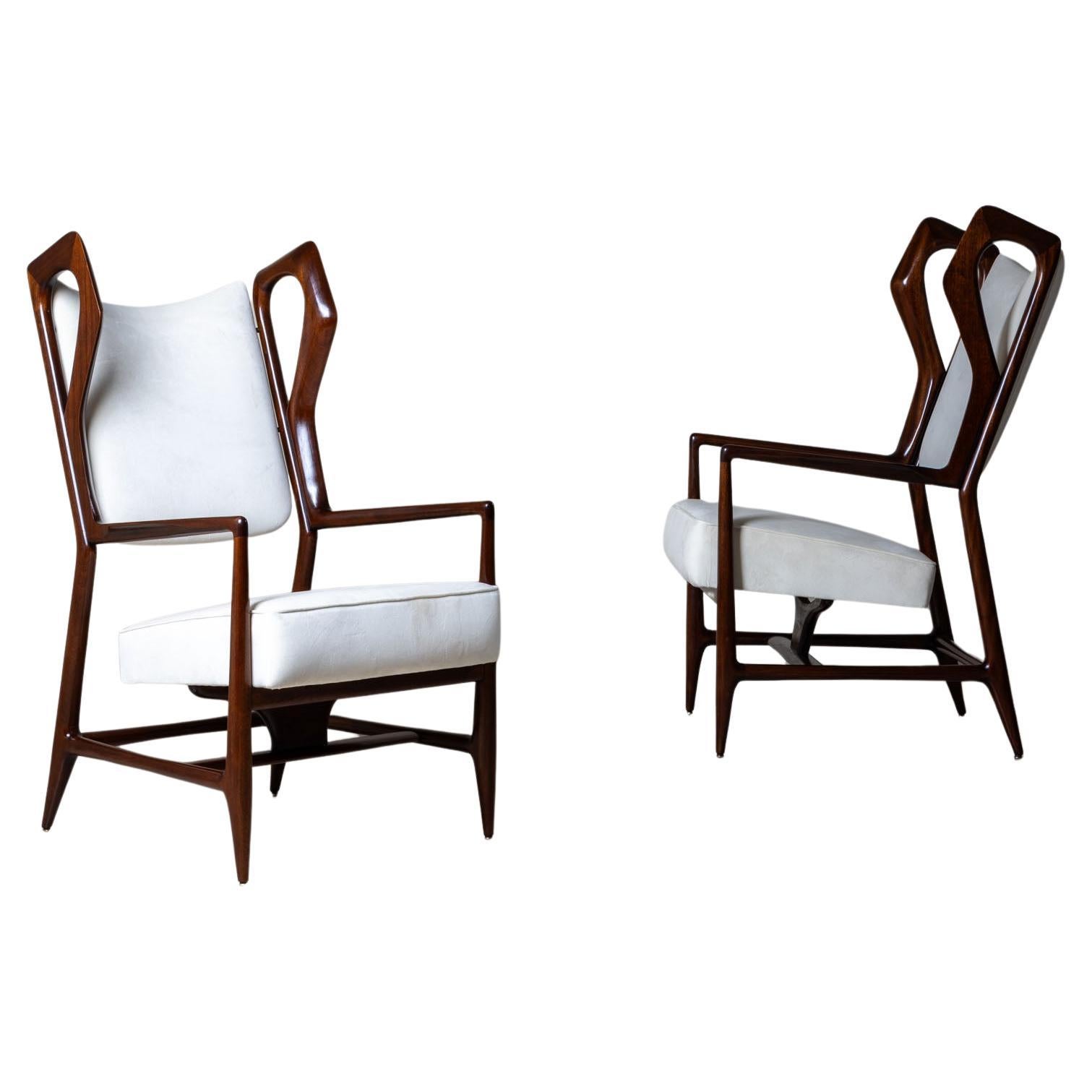 Paar Sessel "Triennale" von Gio Ponti für ISA Bergamo, Italien im Angebot