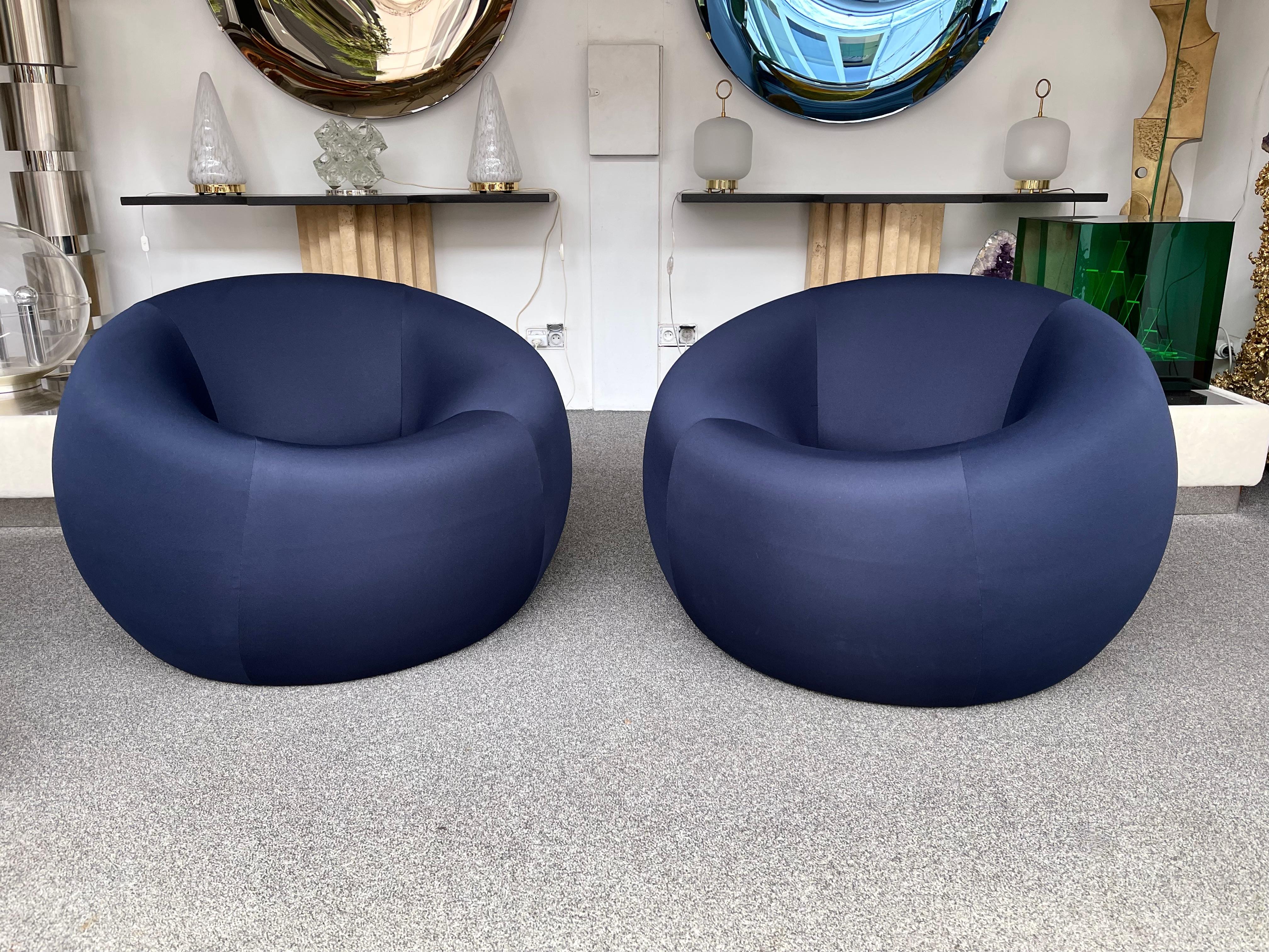 Mid-Century Modern Space Age Pair of Armchairs UP by Gaetano Pesce for B&B Italia. 1960s