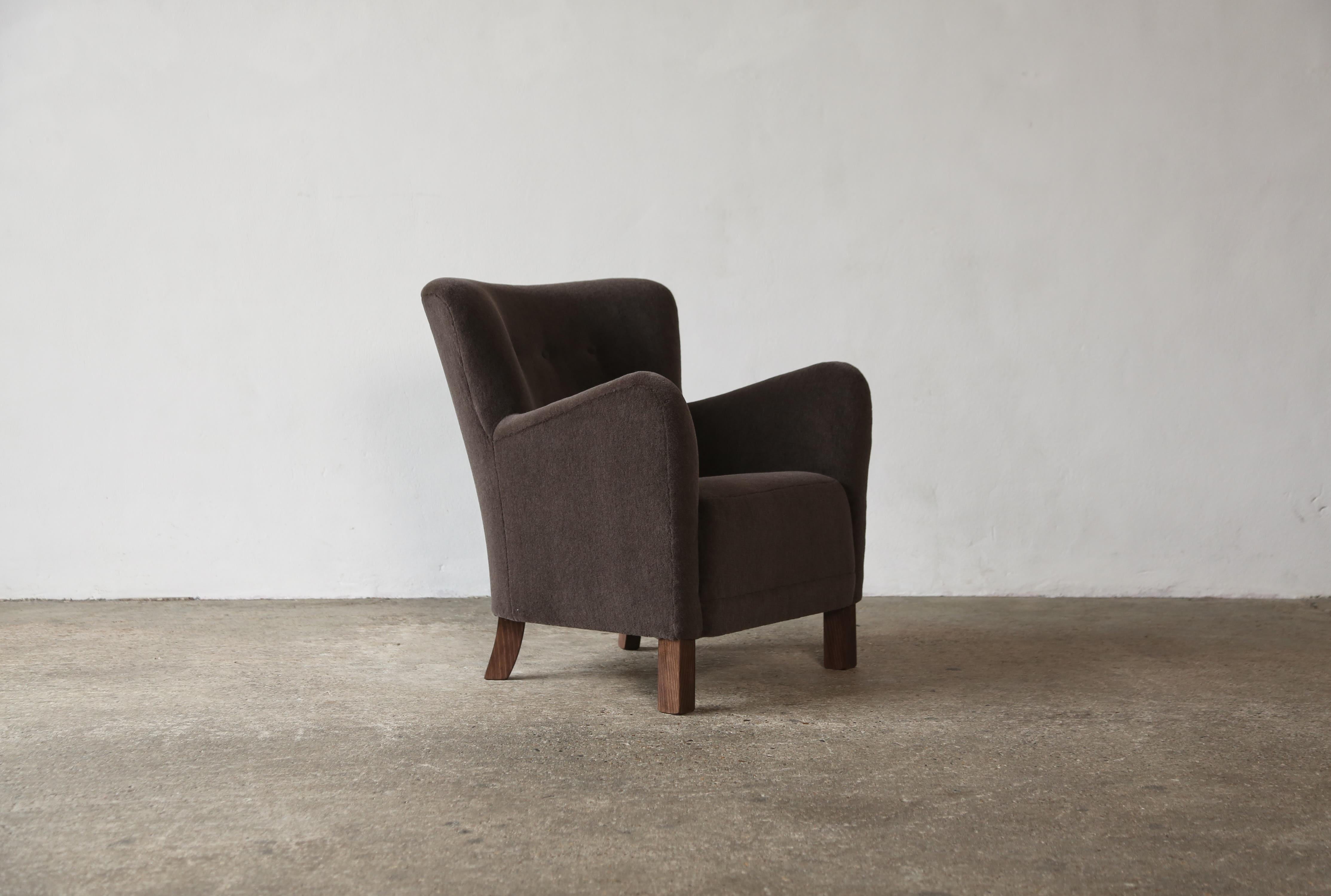 Pair of Armchairs, Upholstered in Pure Alpaca 7