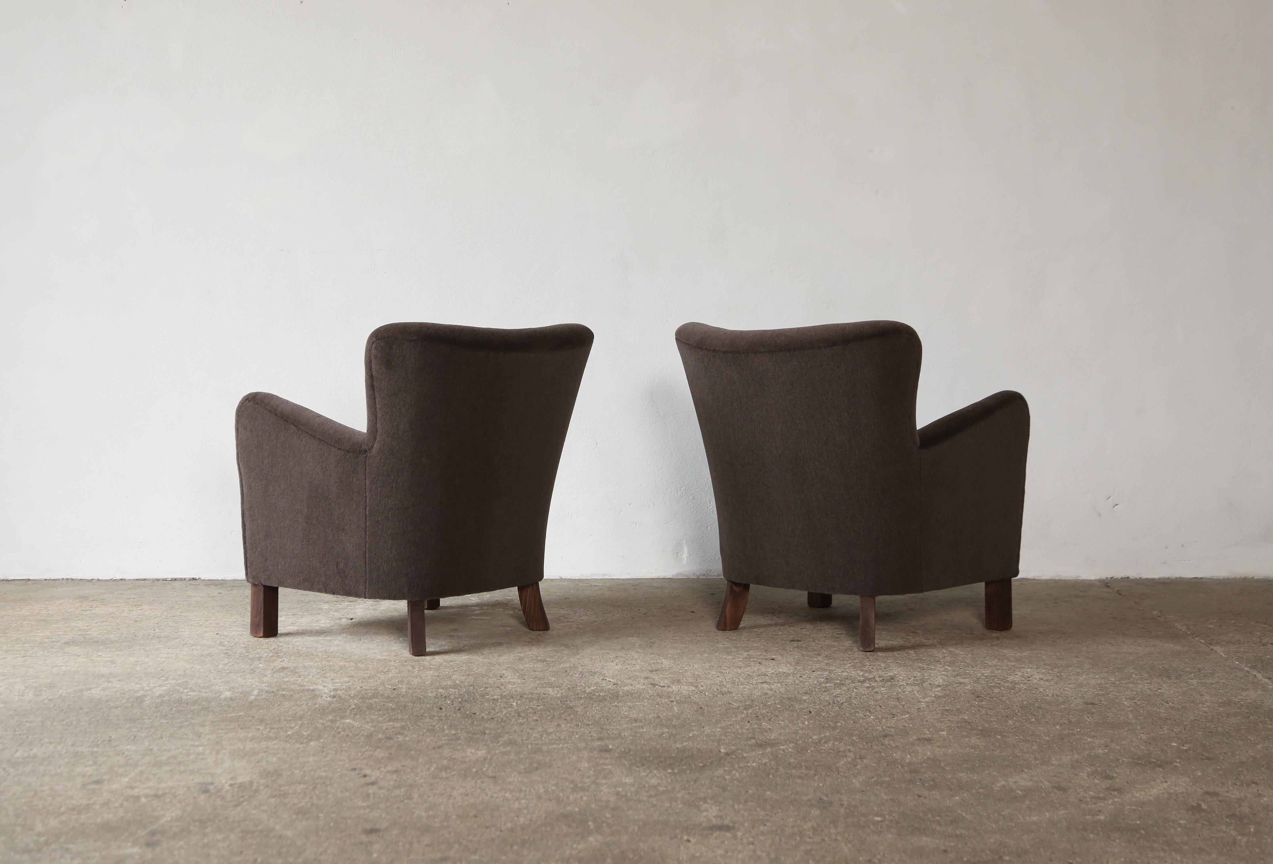 Pair of Armchairs, Upholstered in Pure Alpaca 2