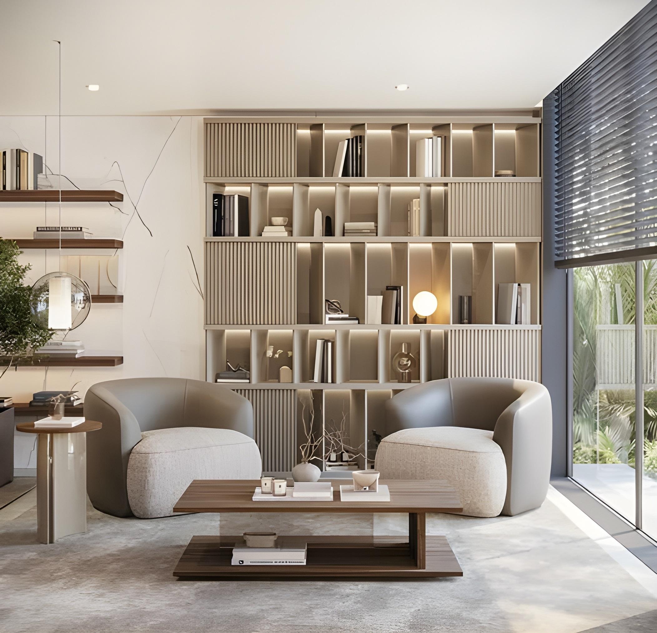 Tissu d'ameublement Paire de fauteuils tapissés d'un tissu 'Soft Boucle'. en vente