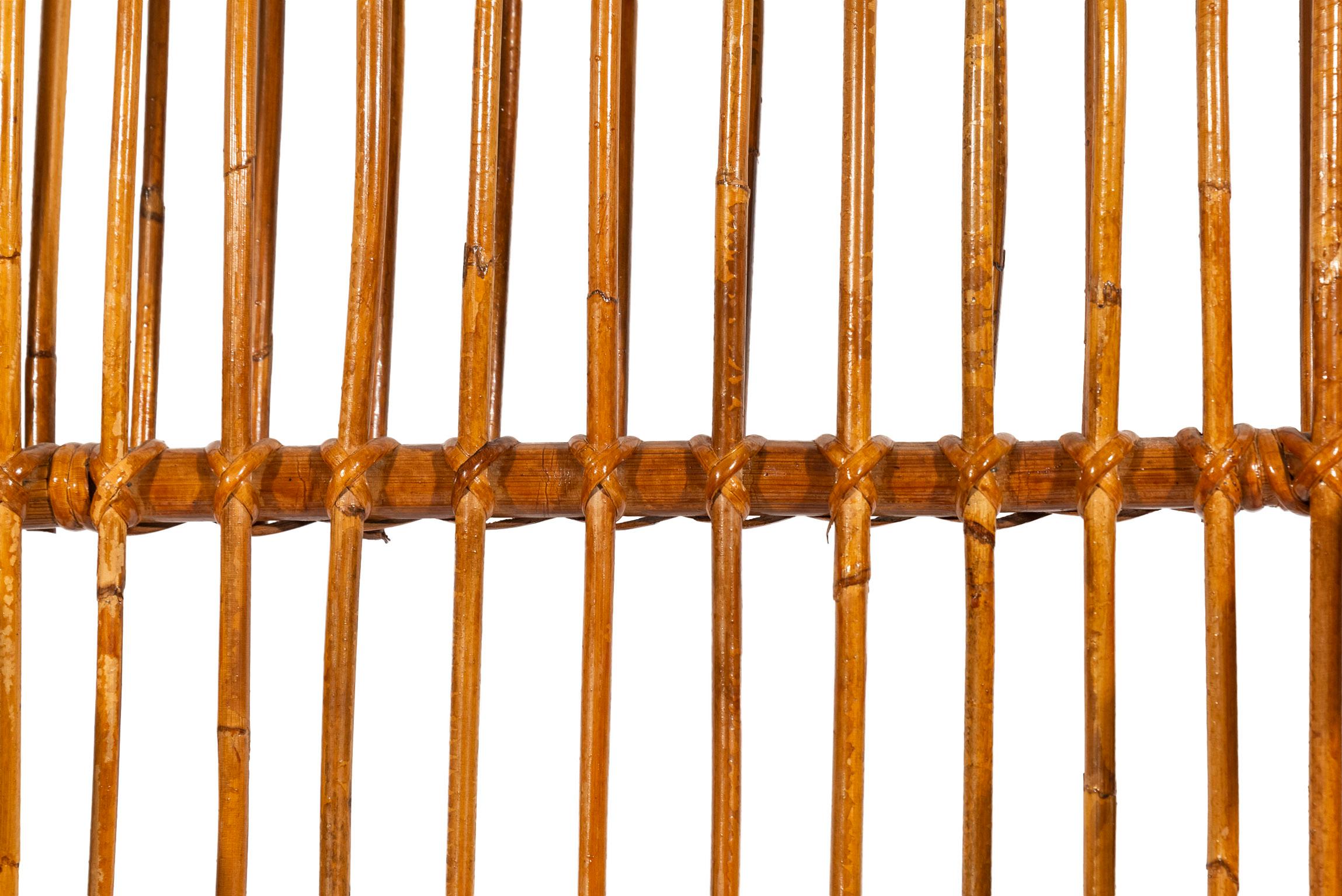 Paire de fauteuils avec table basse, bambou, circa 1970, France 11