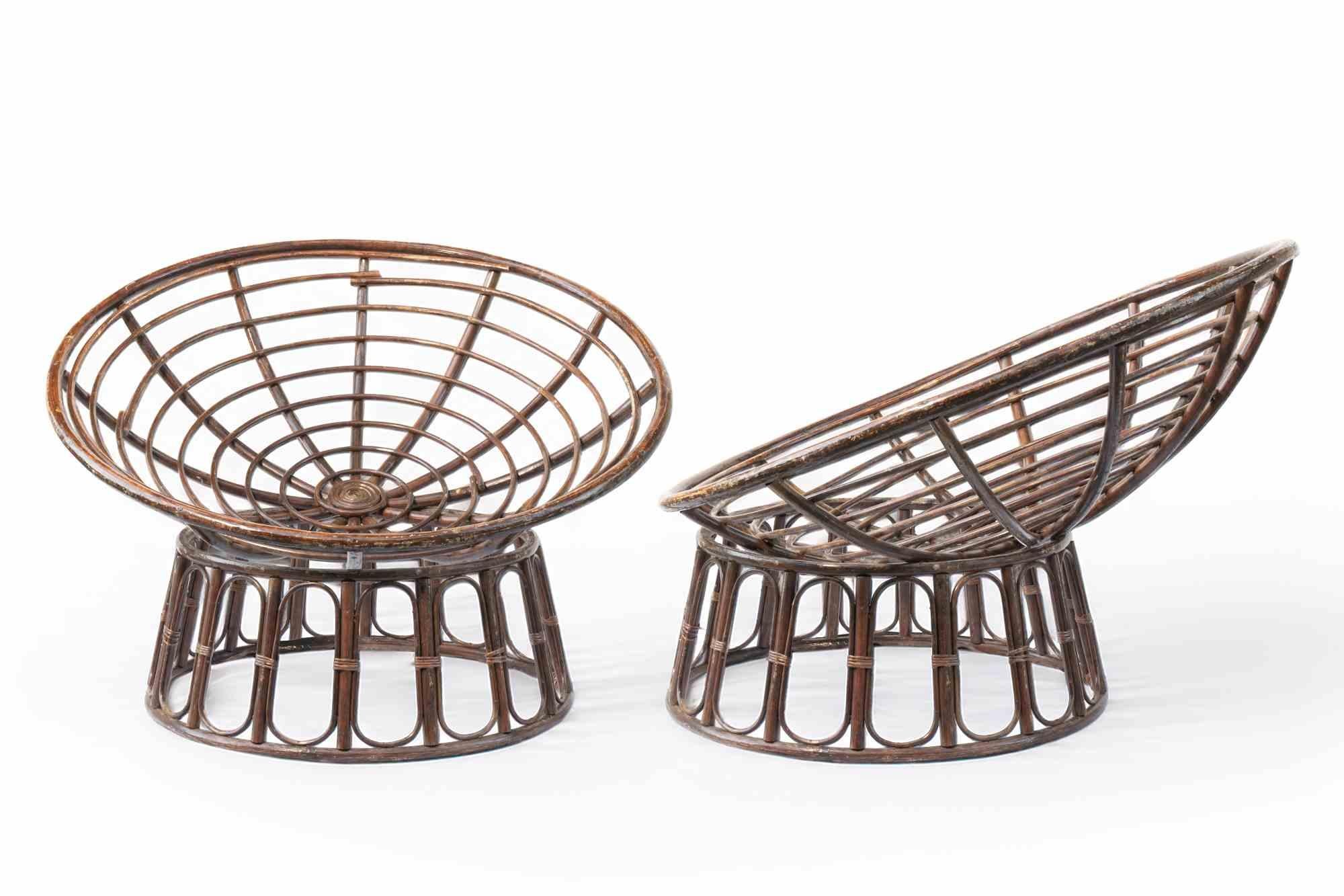 Pair of Armchairs with matching side Table 