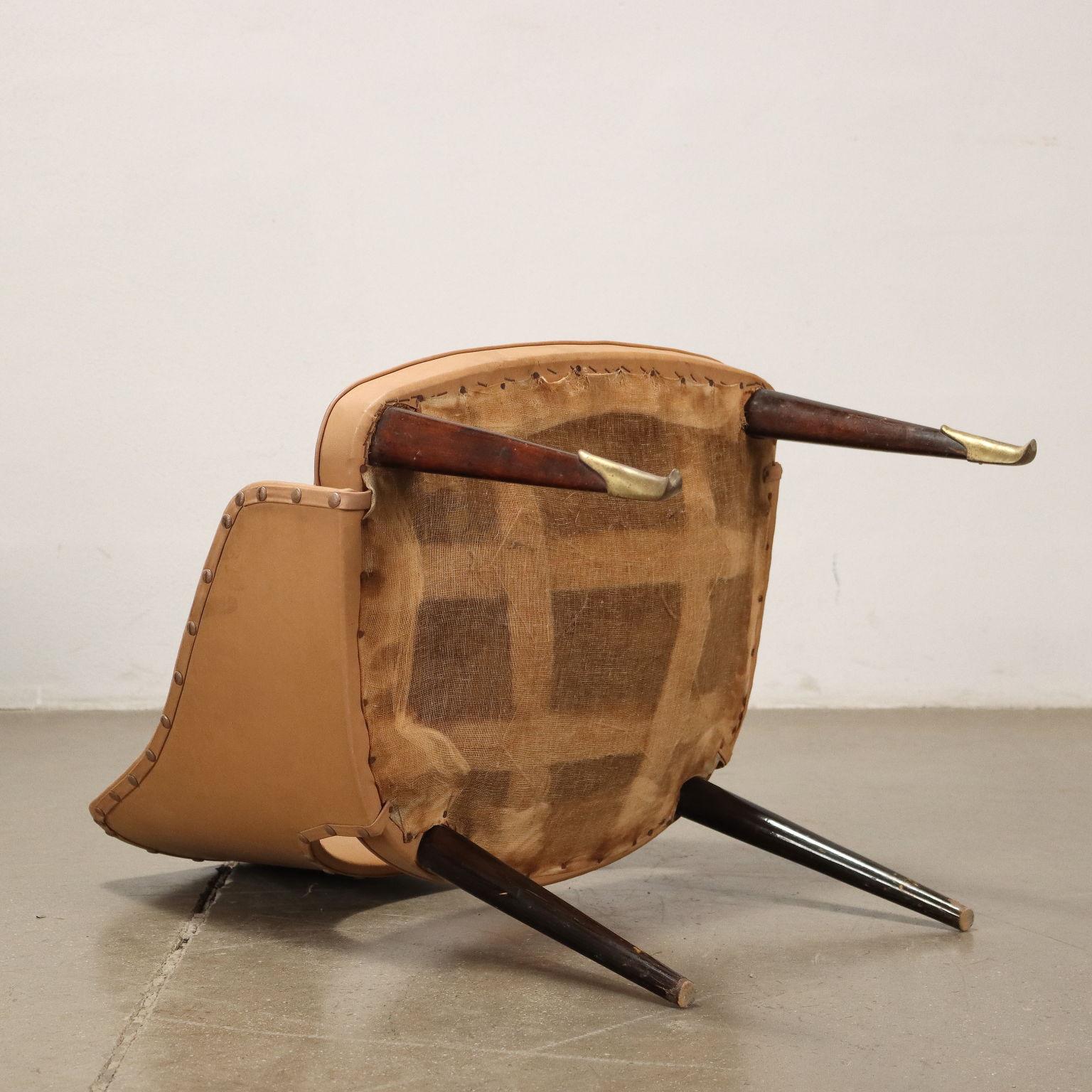 Paar Sessel, Holz, Italien, 1950er-1960er Jahre im Angebot 3