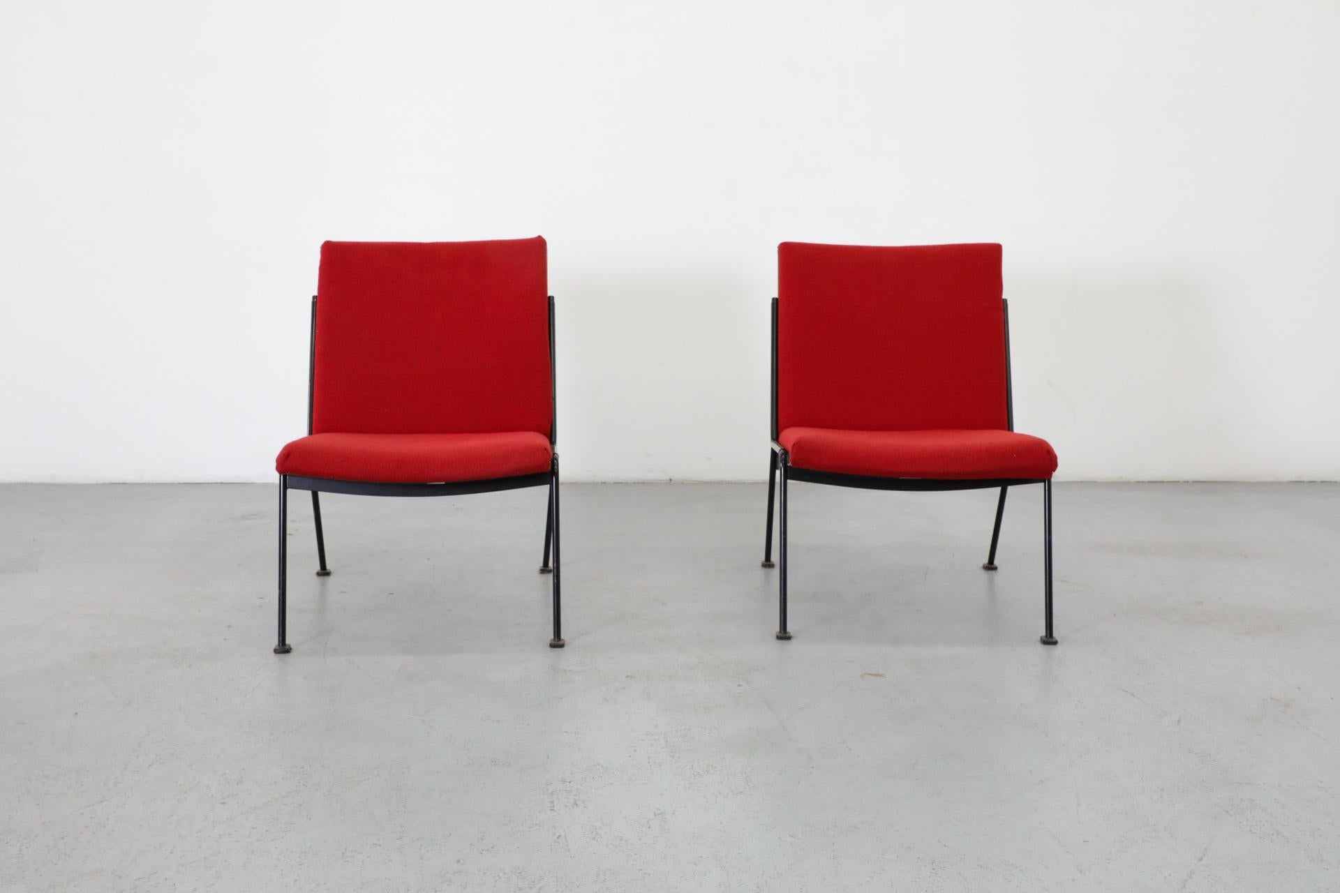 Mid-Century moderno Coppia di sedie da salotto Oase senza braccioli di Wim Rietveld per Ahrend de Cirkel in vendita