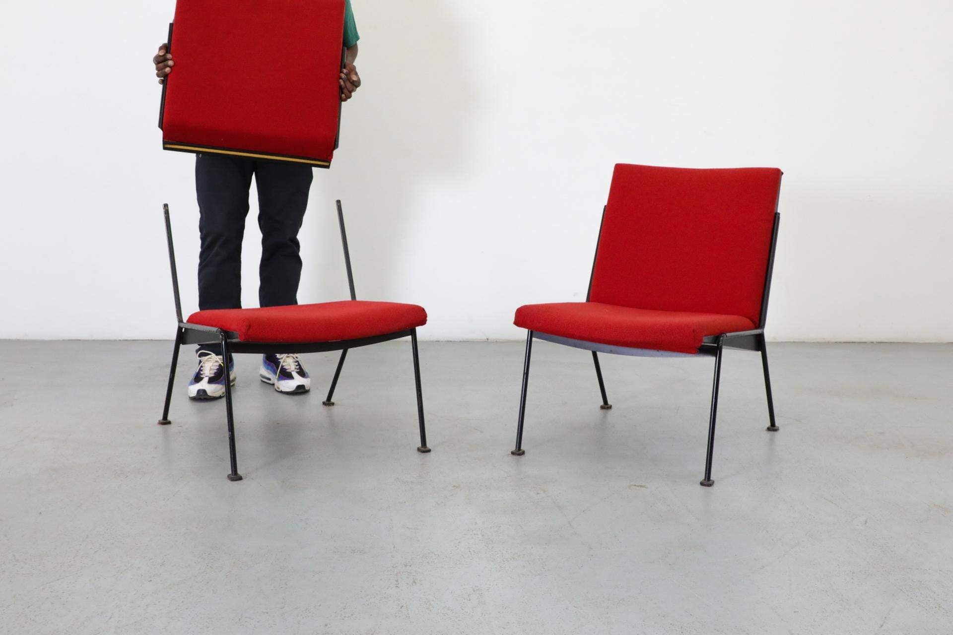 Coppia di sedie da salotto Oase senza braccioli di Wim Rietveld per Ahrend de Cirkel in vendita 2