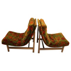 Pair of Armless Scoop Style Lounge Chairs after Probber