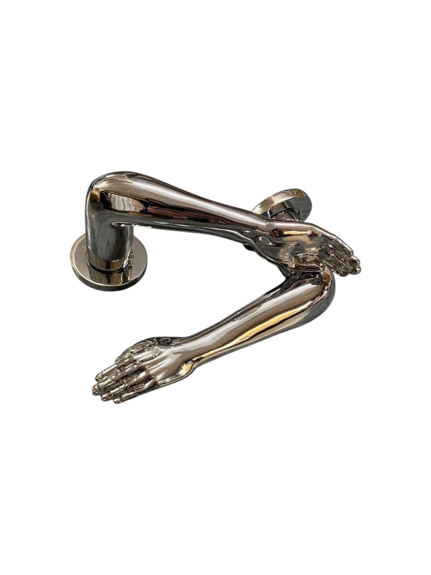 Spanish Pair Of Arms Door Handles by Quintana Partners For Sale