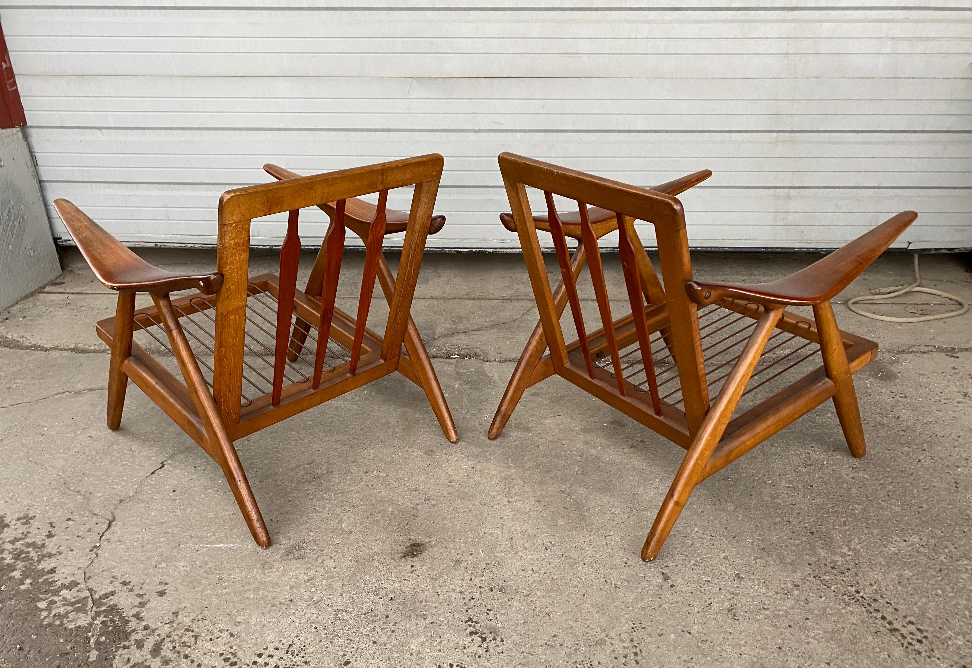 Pair of Arne Hovmand Olsen for Mogens Kold Lounge Chairs 3