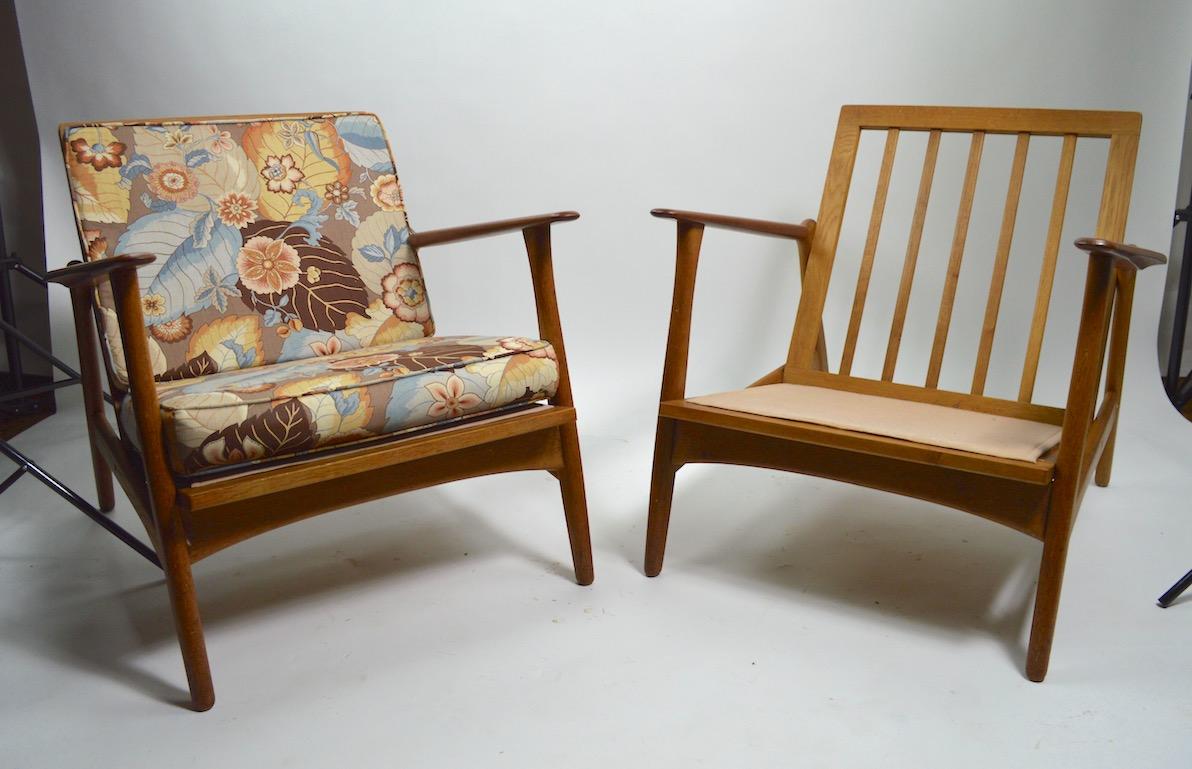 Scandinave moderne Paire de fauteuils de salon Arne Hovmand Olsen pour Mogens Kold en vente
