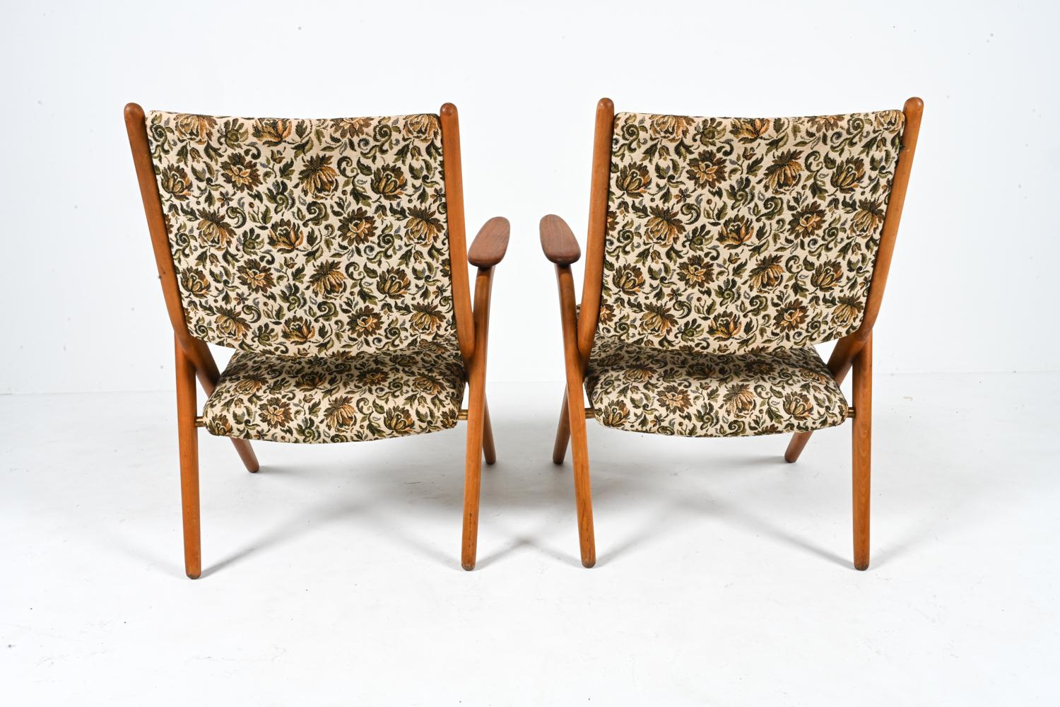Paire de fauteuils suédois de style Olsen en teck du milieu du siècle dernier, années 1960 en vente 6