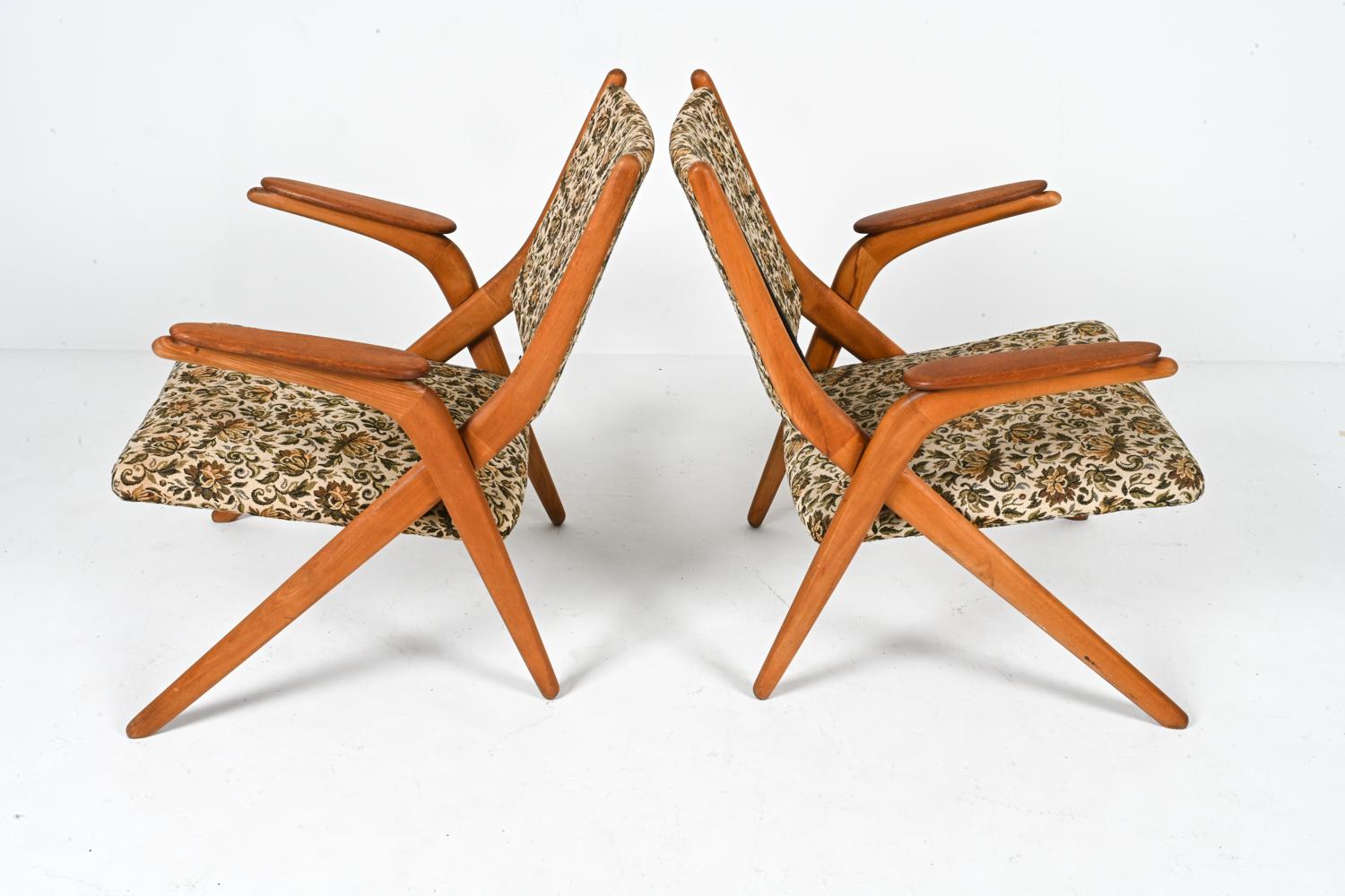 Paire de fauteuils suédois de style Olsen en teck du milieu du siècle dernier, années 1960 en vente 7