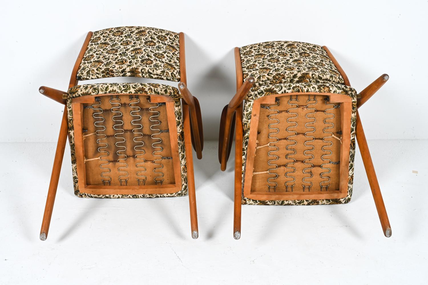 Pair of Arne Hovmand Olsen-Style Swedish Mid-Century Teak Armchairs, 1960's For Sale 10