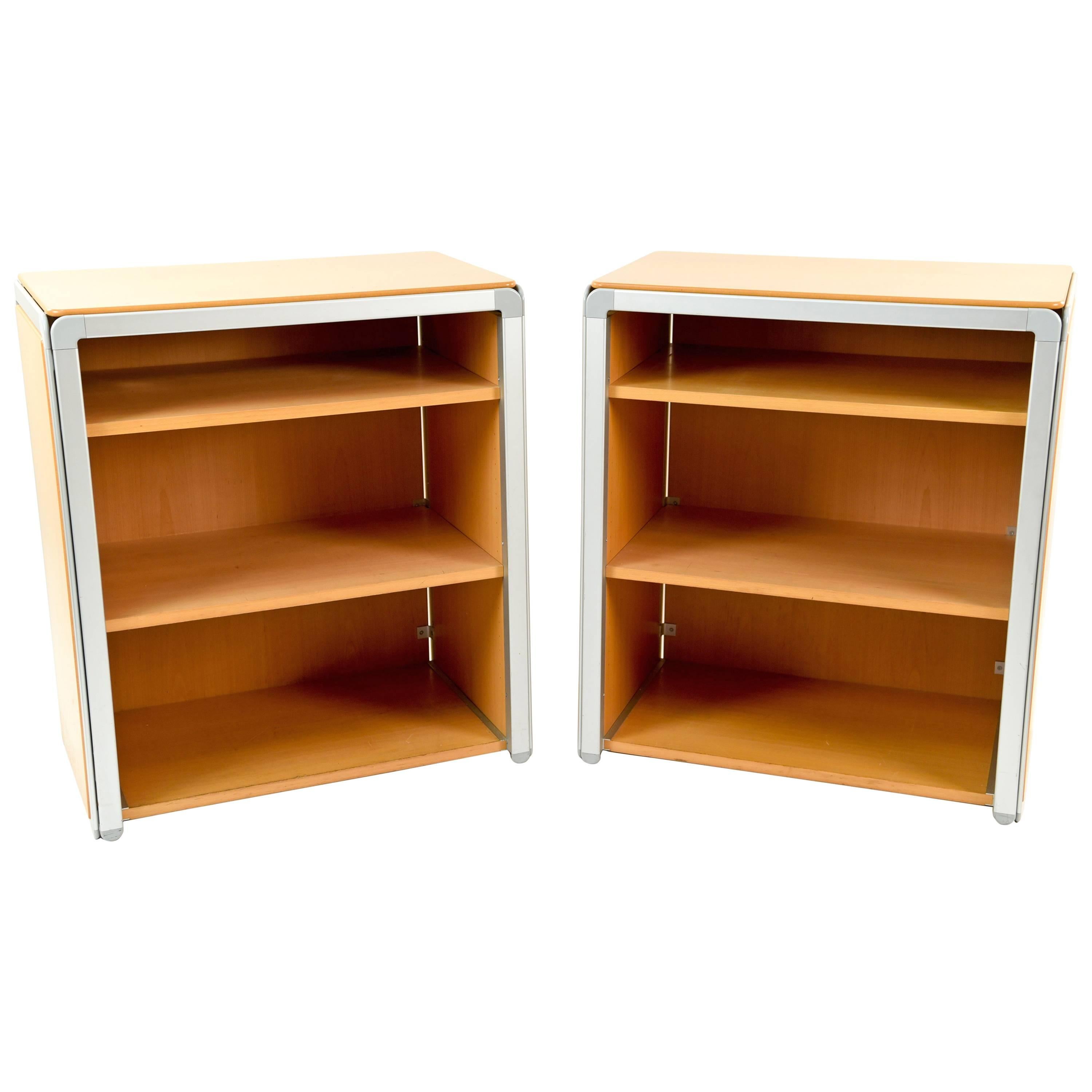 Pair of Arne Jacobsen DJOB Beech Bookcases