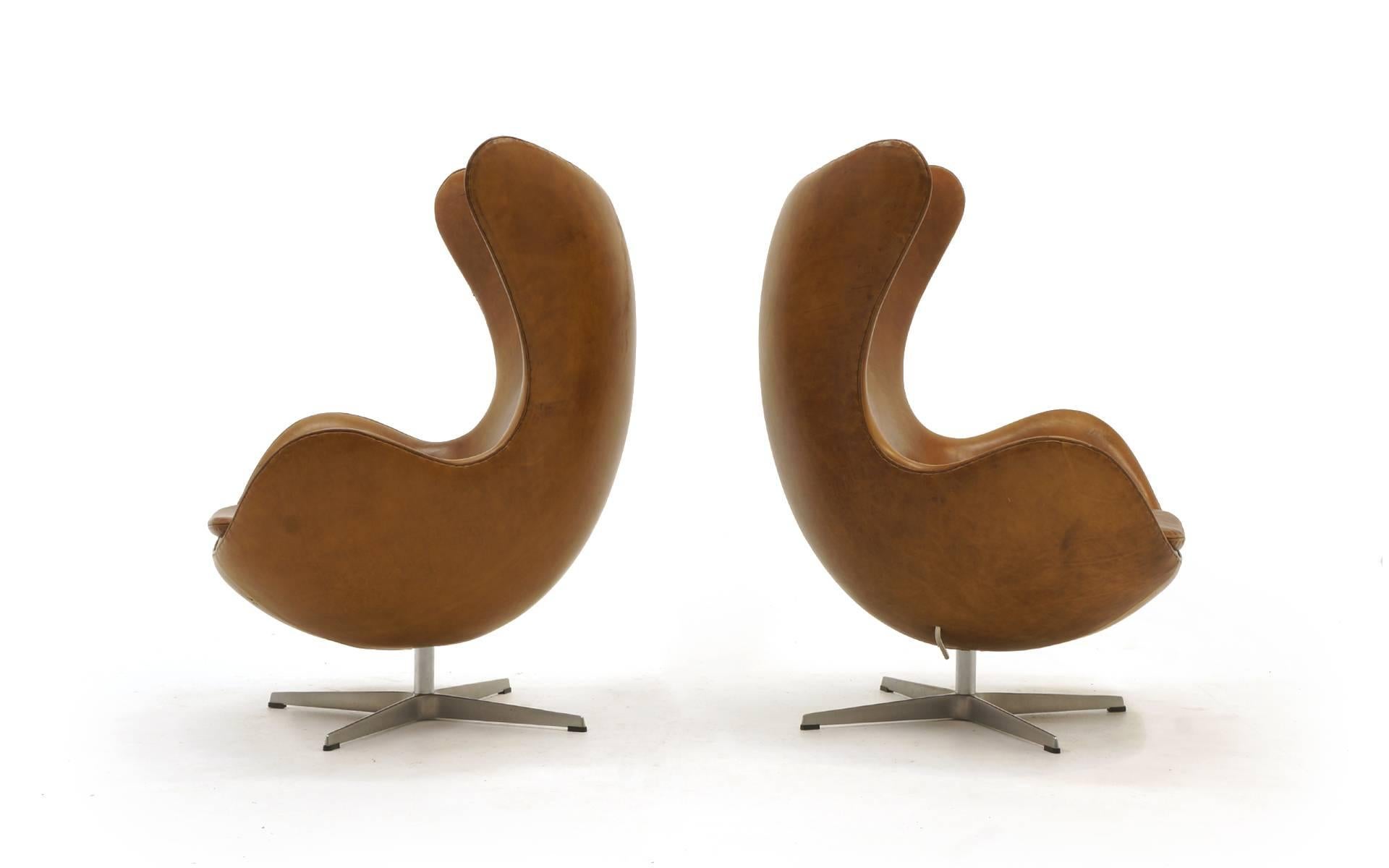 tan leather egg chair