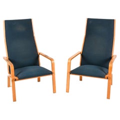 Pair of  Arne Jacobsen for Fritz Hansen Catherine Chairs in Beechwood